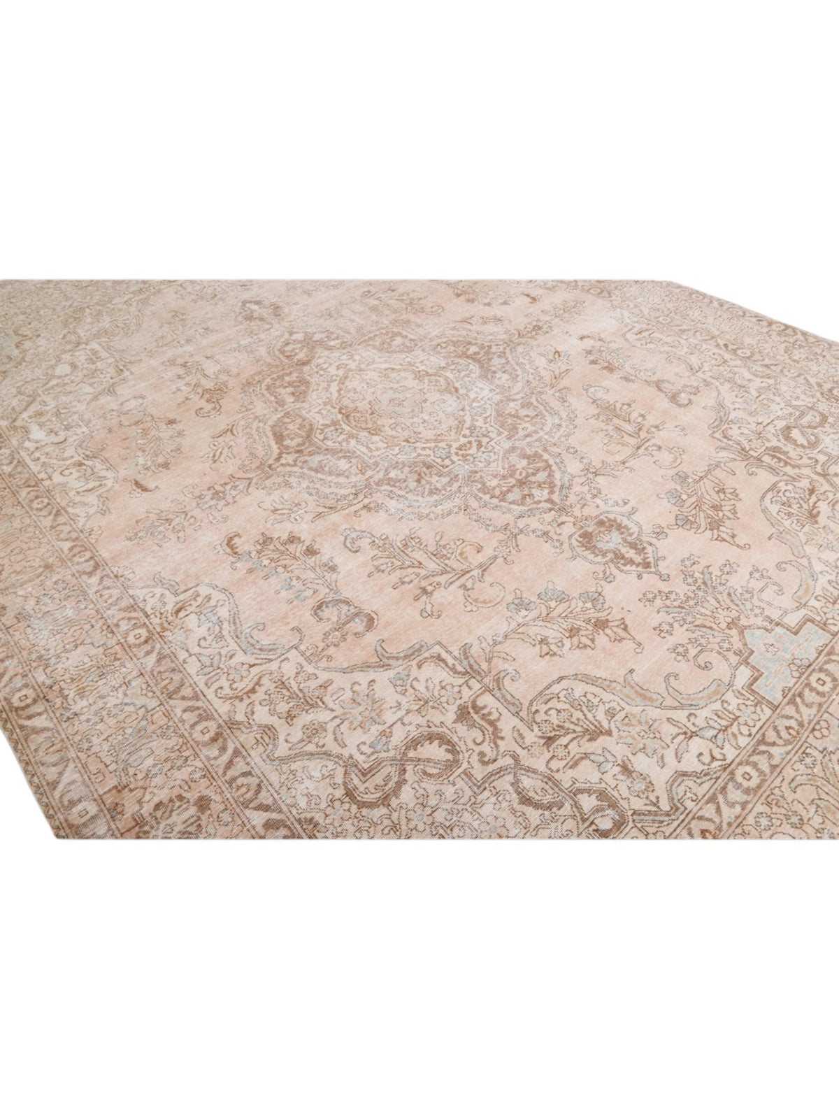 Rare 1950s Vintage Turkish Rug - Darling Bloom Oushak (390cm x 300cm)