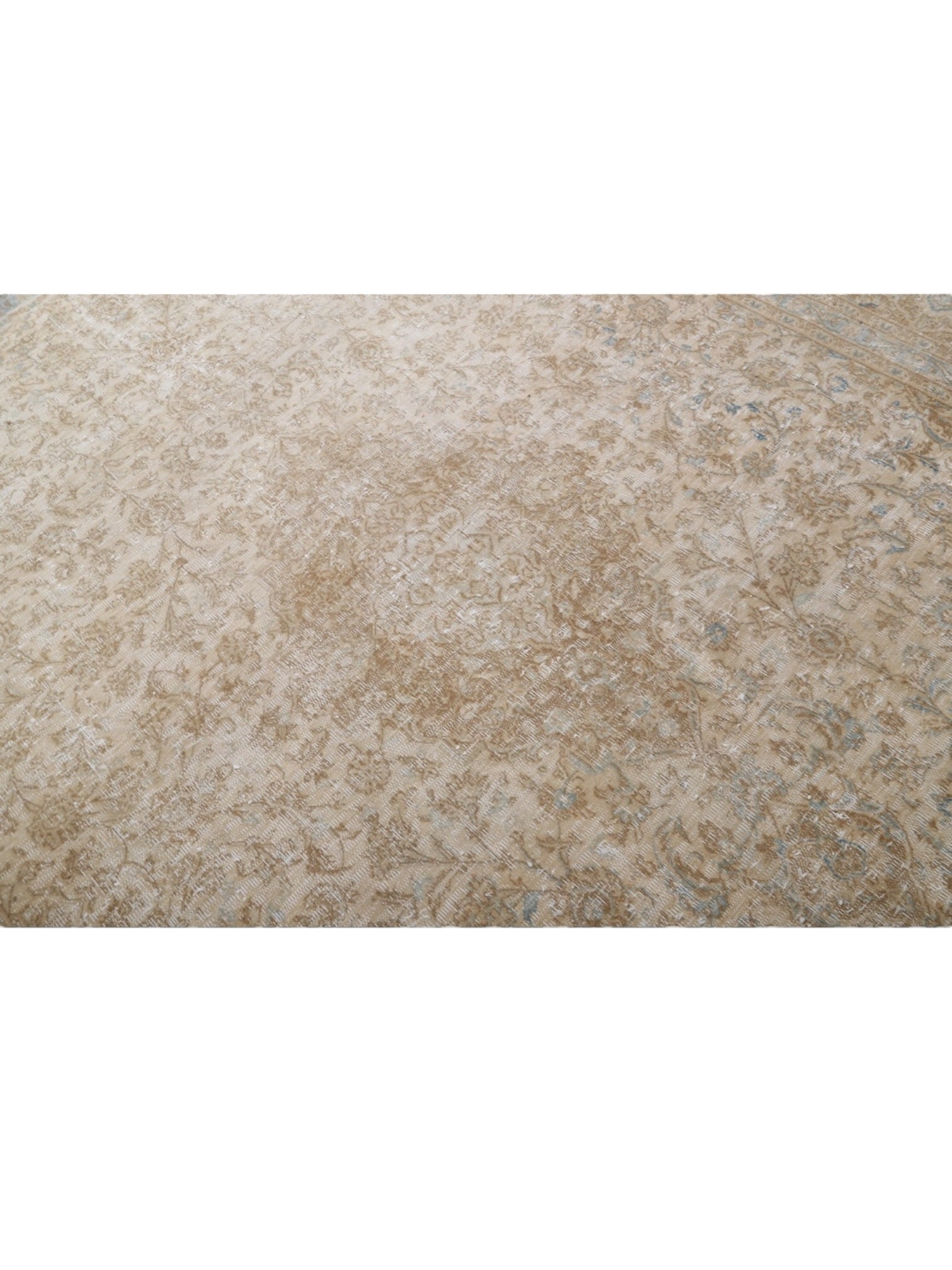 Rare Vintage Turkish Rug - Sable Bleu Oushak (382 cm x 288 cm)