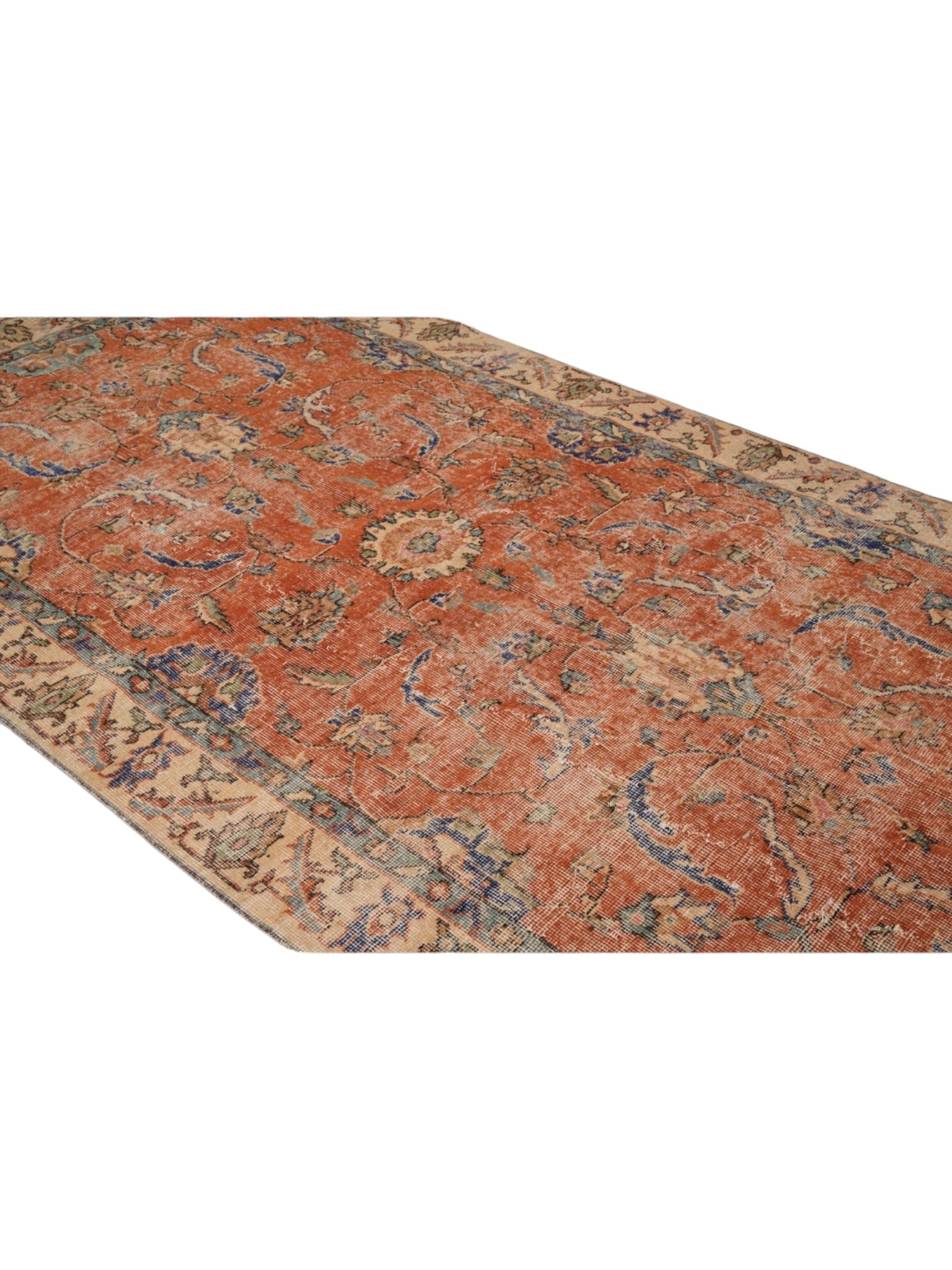 Vintage Turkish Rug - Terracotta Sol Oushak (247cm x 131cm)