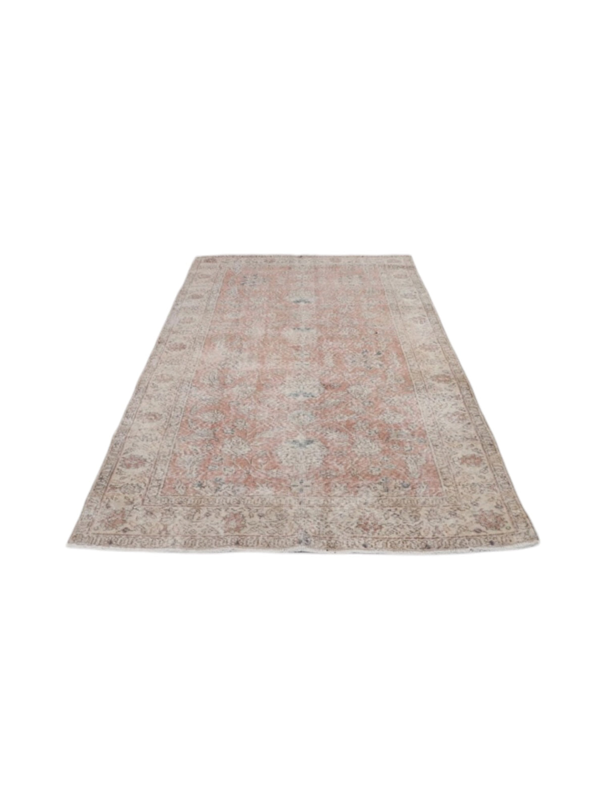 Vintage Turkish Rug - Sunkissed Rose Oushak (250cm x 145cm)