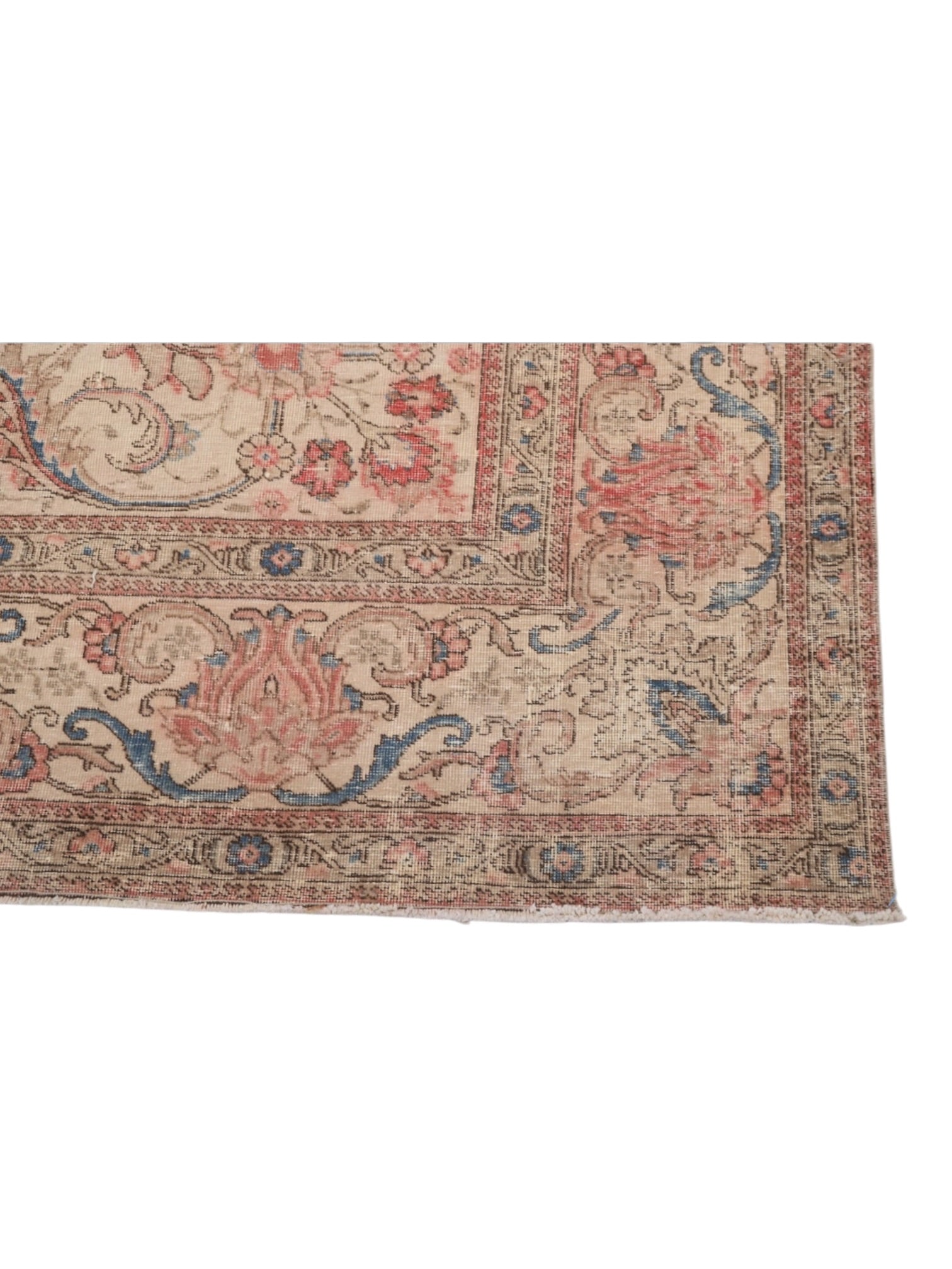 Rare 1950s Vintage Turkish Rug - Rosewater Gaden Oushak (378cm x 285cm)