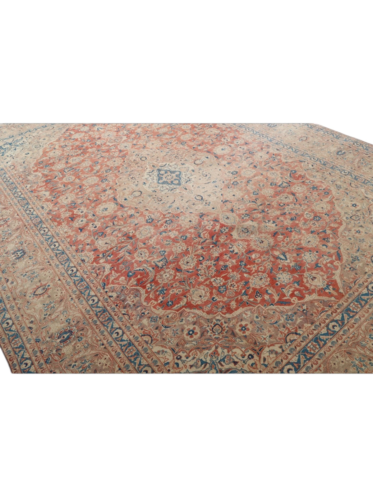 Rare 1950s Vintage Turkish Rug - Palazzo di Rosa Oushak (403cm x 288cm)