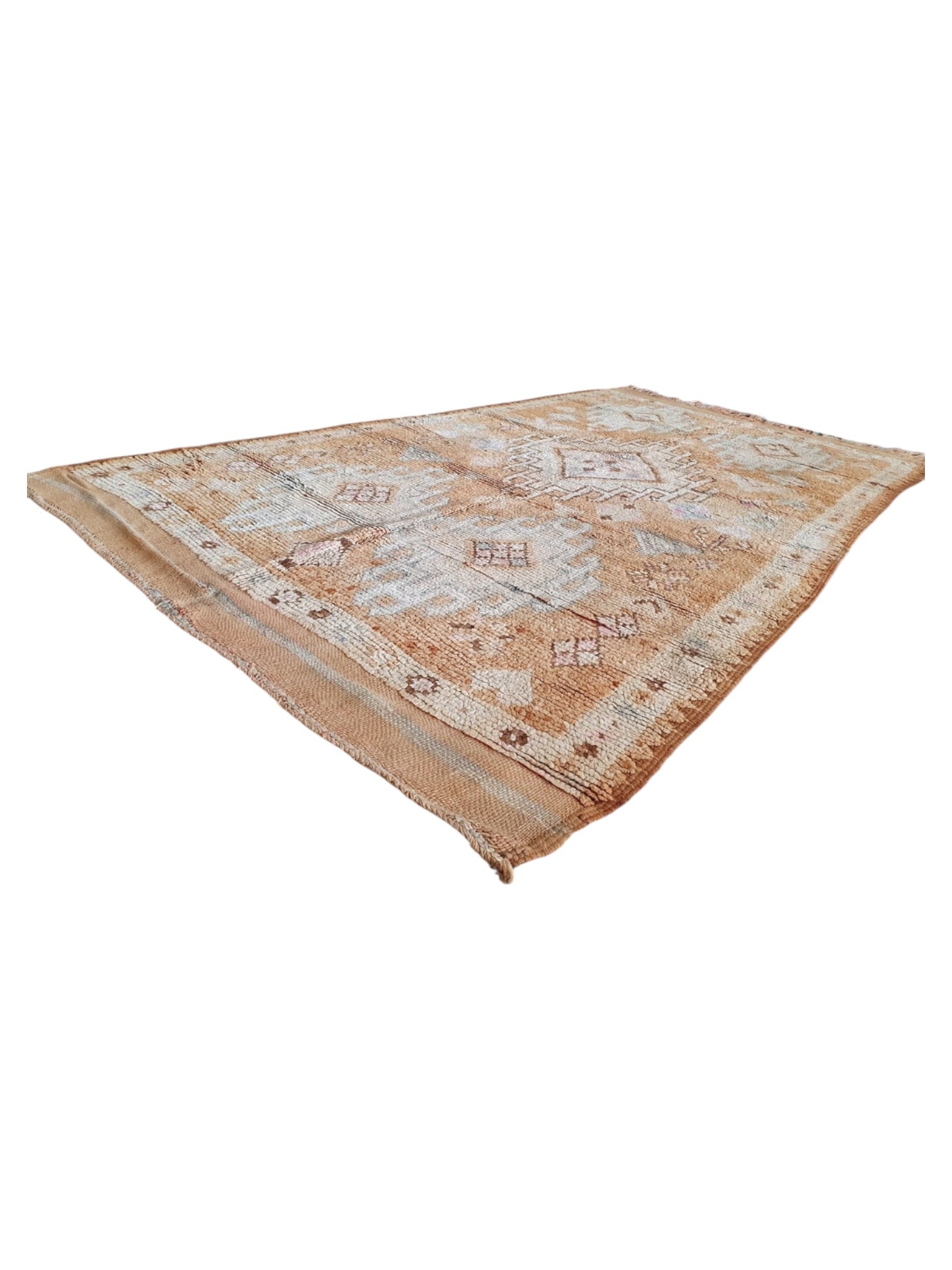 Vintage Moroccan Rug | 288cm x 157cm - honeyed camel Boujaad