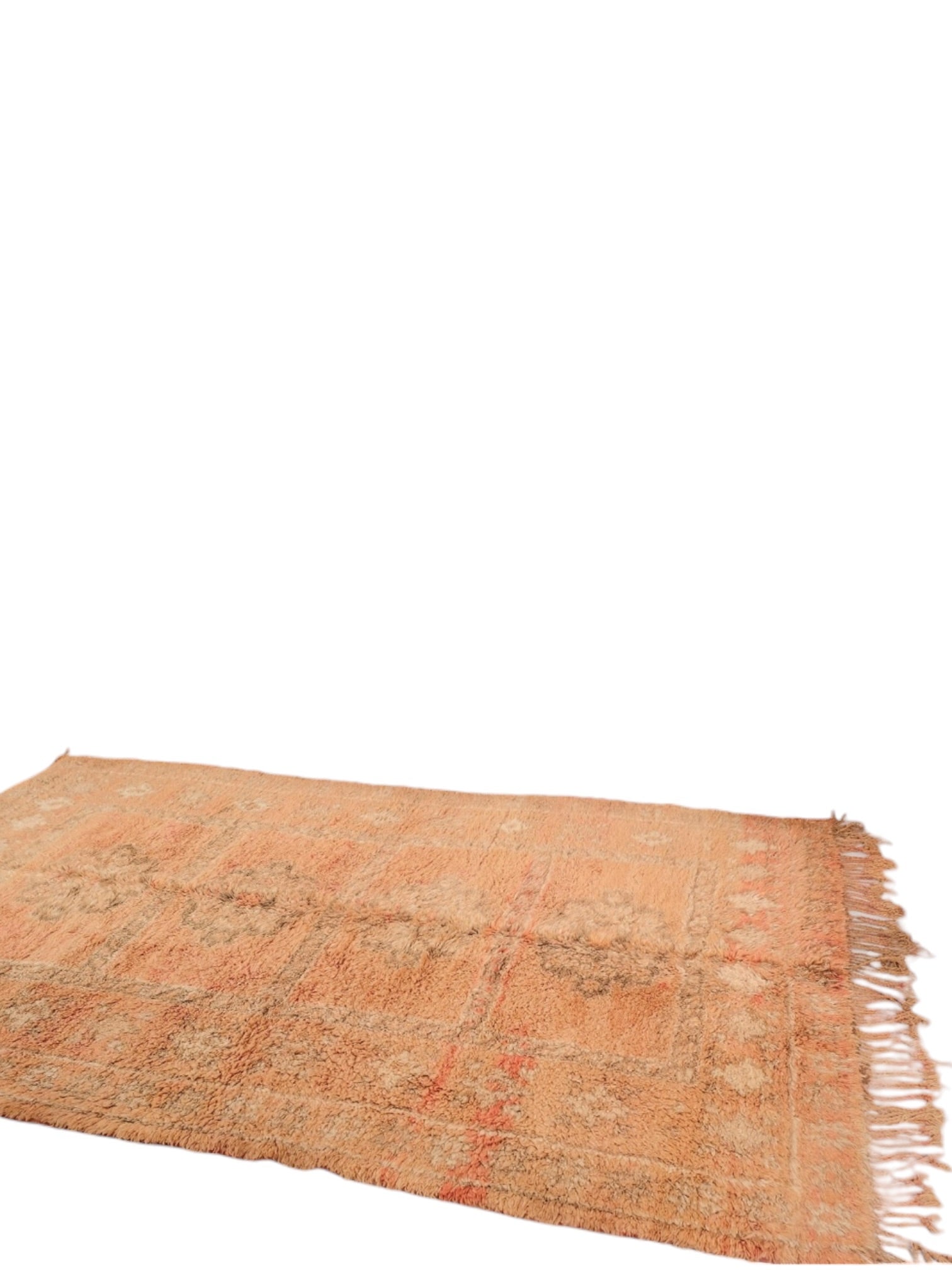 Rare Vintage Moroccan Rug | 288cm x 171cm - Peach Manor Boujaad