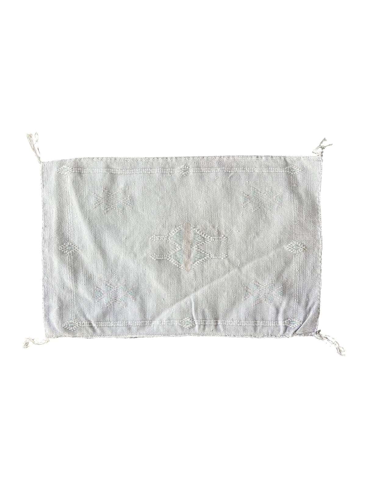 Cactus Silk Cushion - Mini Lumbar 45x60cm | Oyster