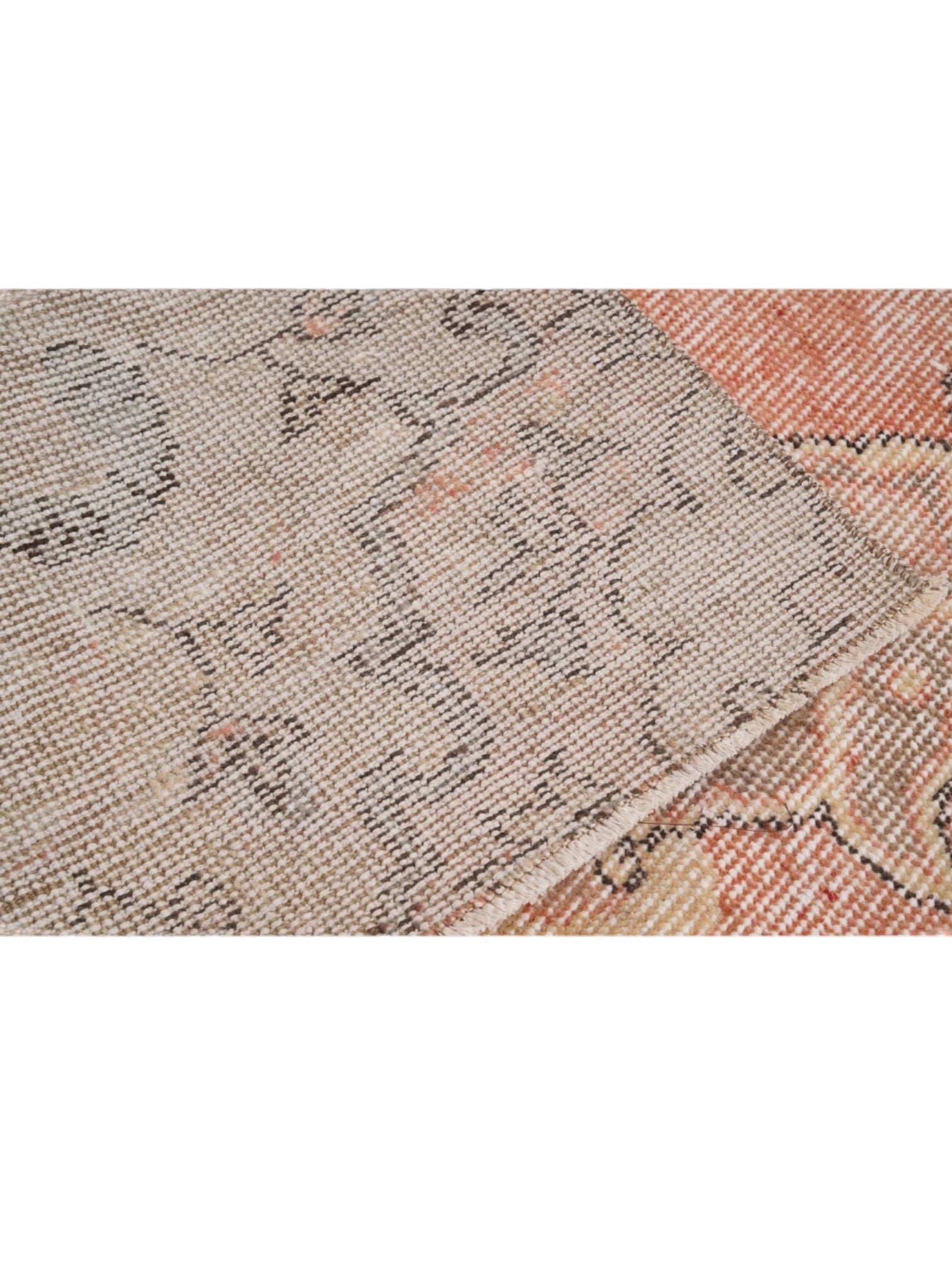 Vintage Turkish Rug - Terracotta Bloom Oushak (245cm x 125cm)