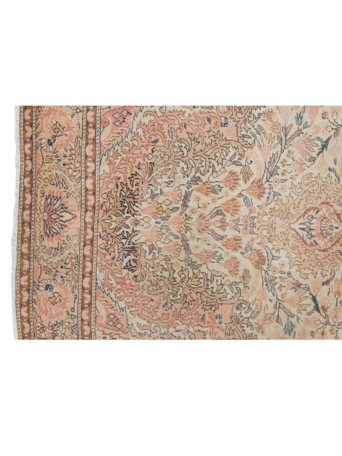 Rare 1960s Vintage Turkish Rug - Rose Garden Oushak (305cm x 200cm)