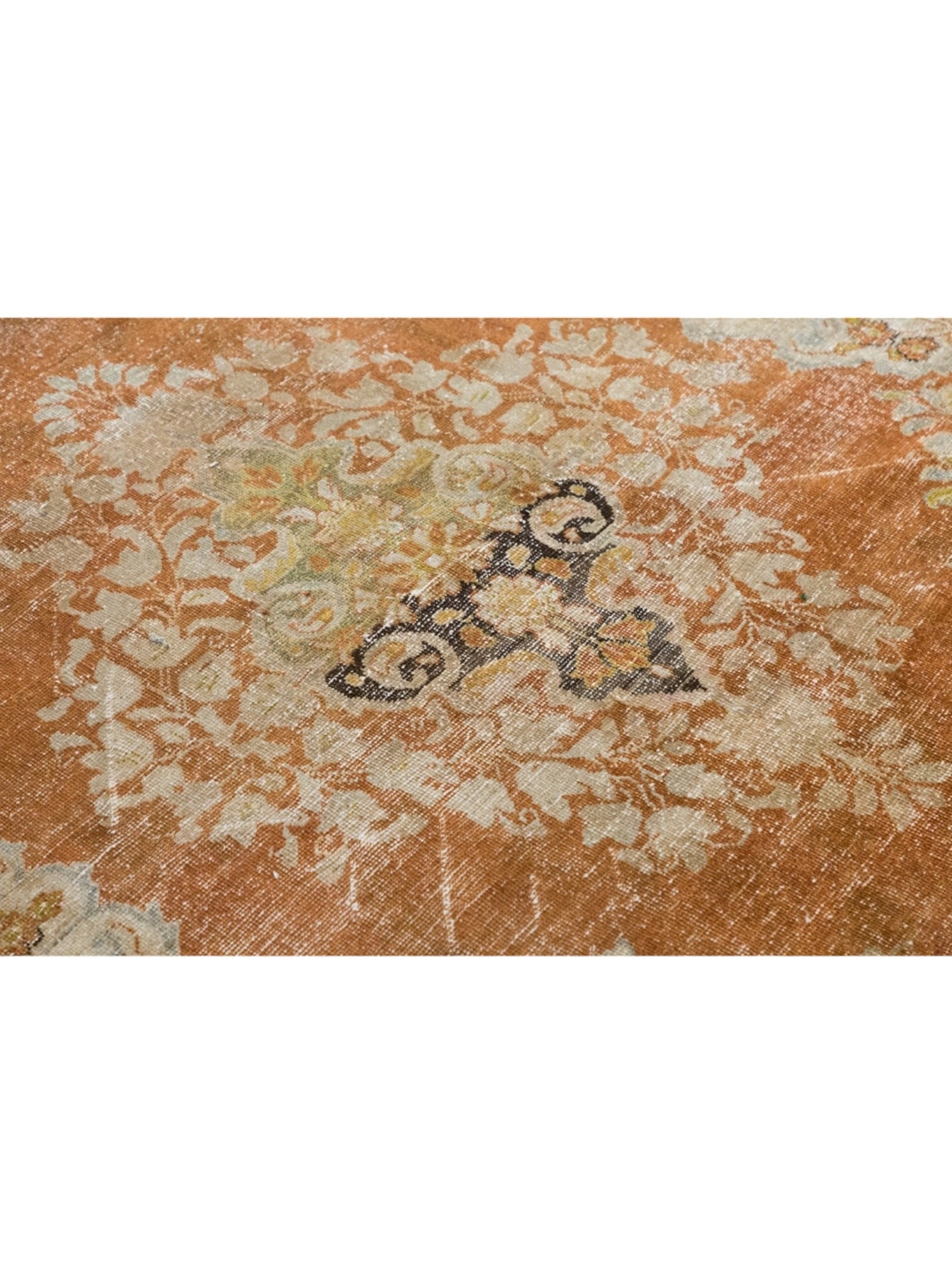 Vintage Turkish Oushak Rug - Terracotta Garden (314cm x 210cm)
