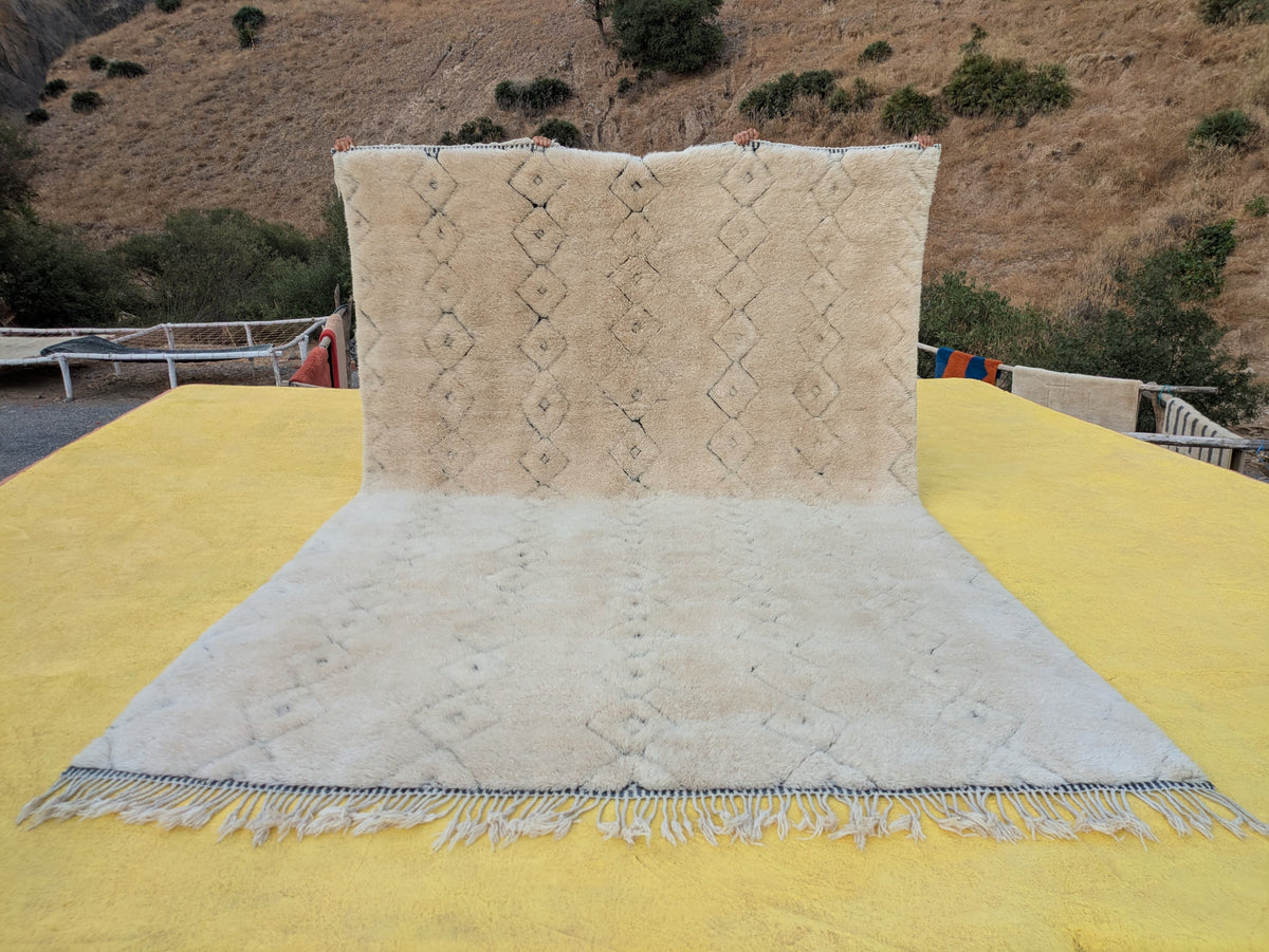 Moroccan Beni Mrirt Rug | 415cm x 275cm | Beni Cashmere - Ready Now
