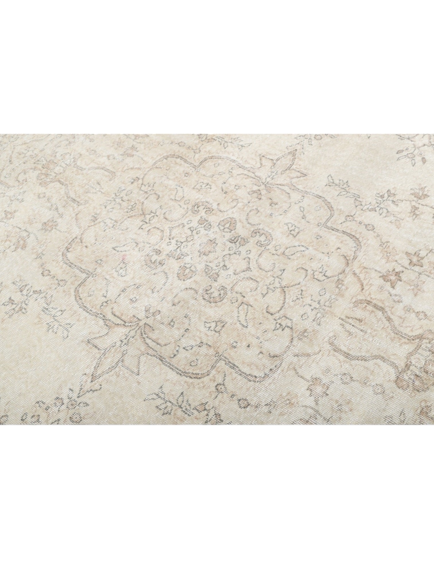Rare Vintage Turkish Rug - Vanilla Veil Oushak (262cm x 201 cm)