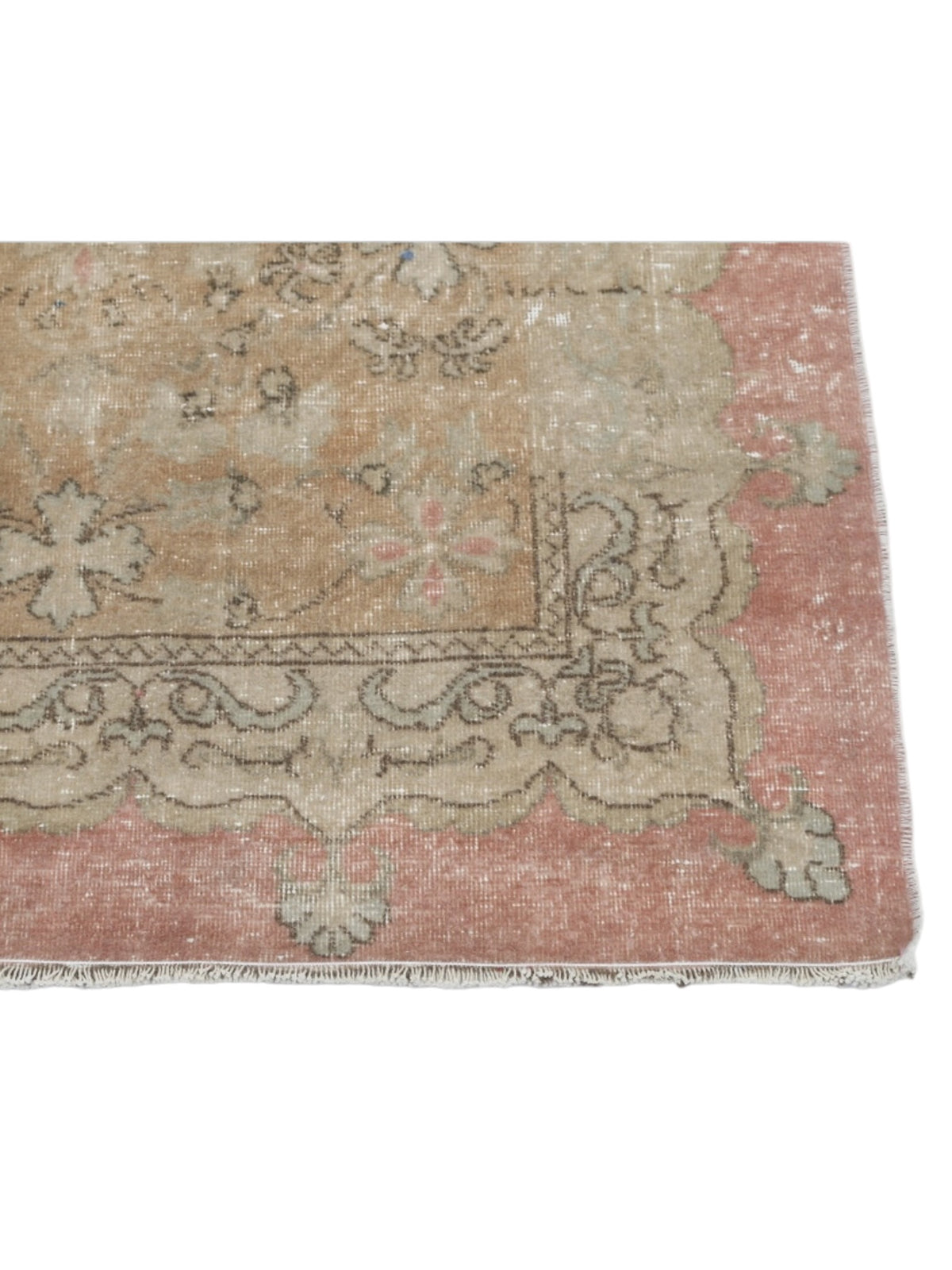 Vintage Turkish Rug - Rosewater Garden Oushak (278cm x 186cm)