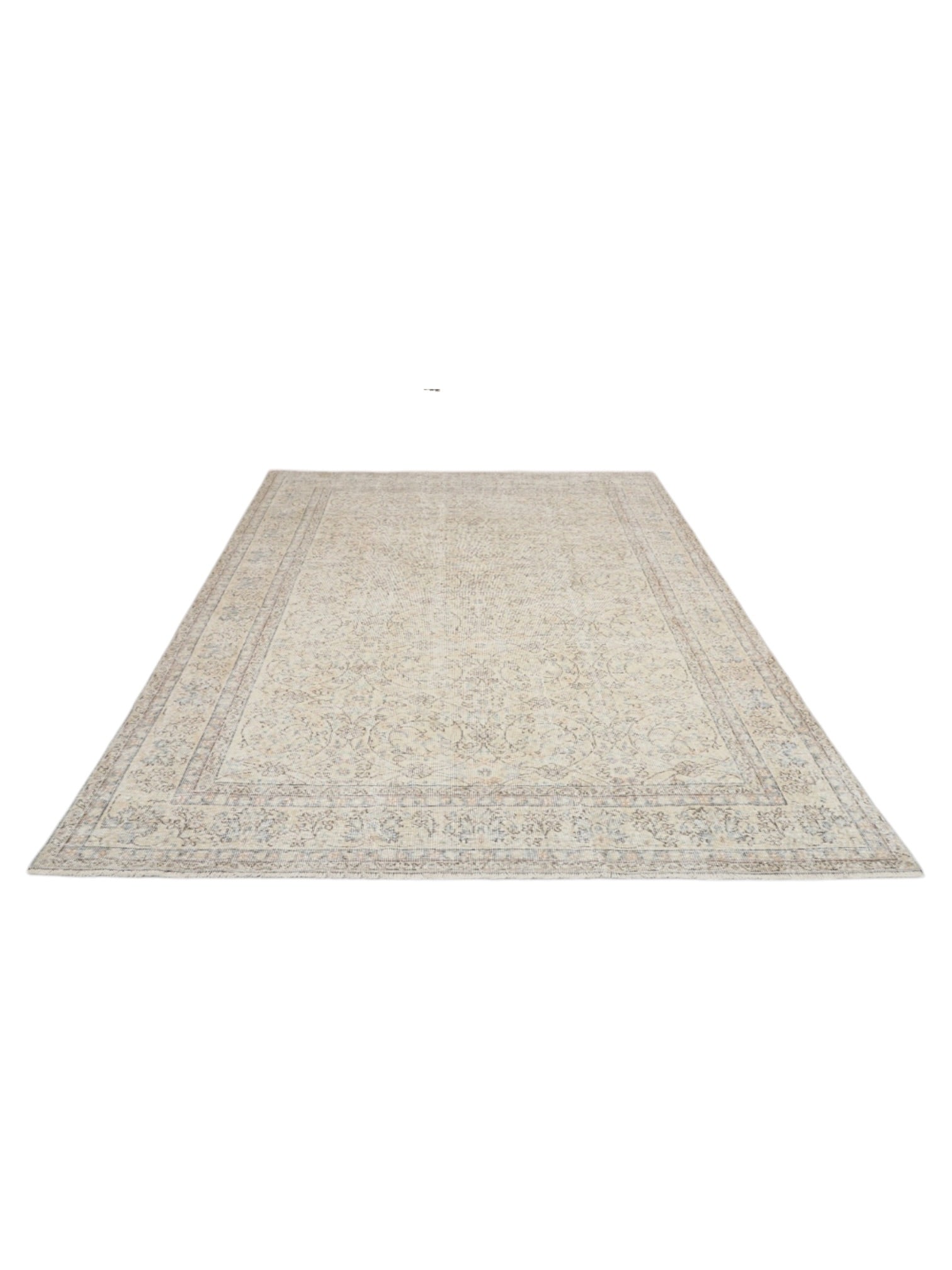 Vintage Turkish Rug - Faded Meadow Oushak (313cm x 207cm)