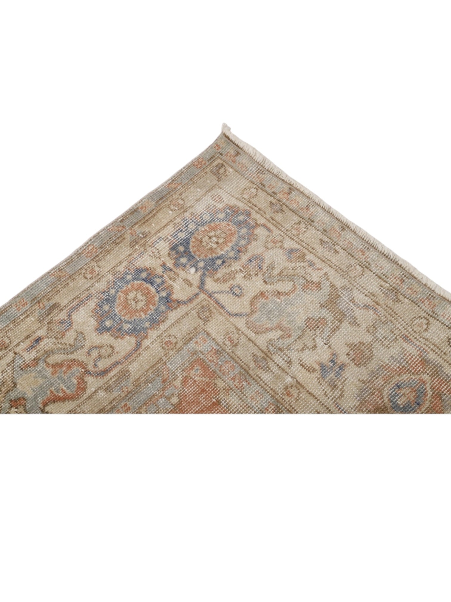 Rare Vintage Turkish Rug - Terracotta Bloom Oushak (310 cm x 223 cm)