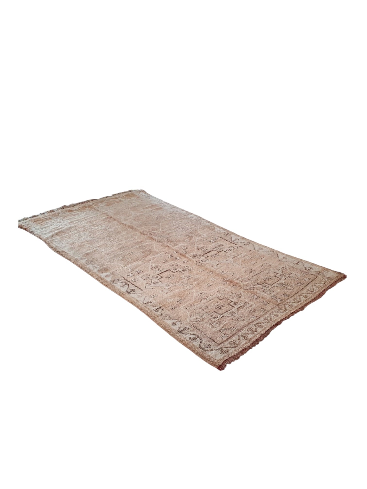 Vintage Moroccan Rug | 330cm x 172cm - Almond Boujaad