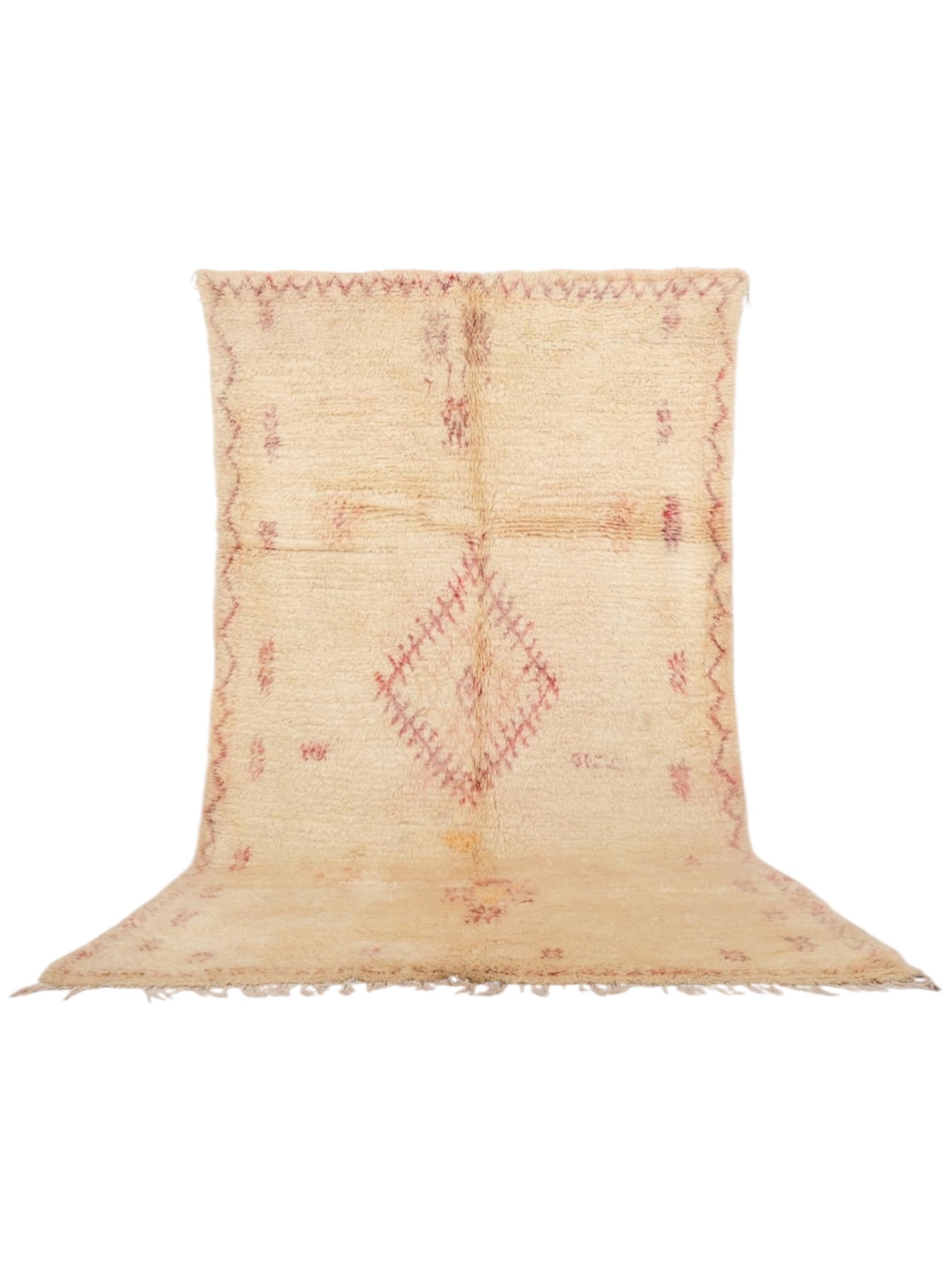 Vintage Moroccan Wool Rug | 300cm x 171cm - Beni Ourian