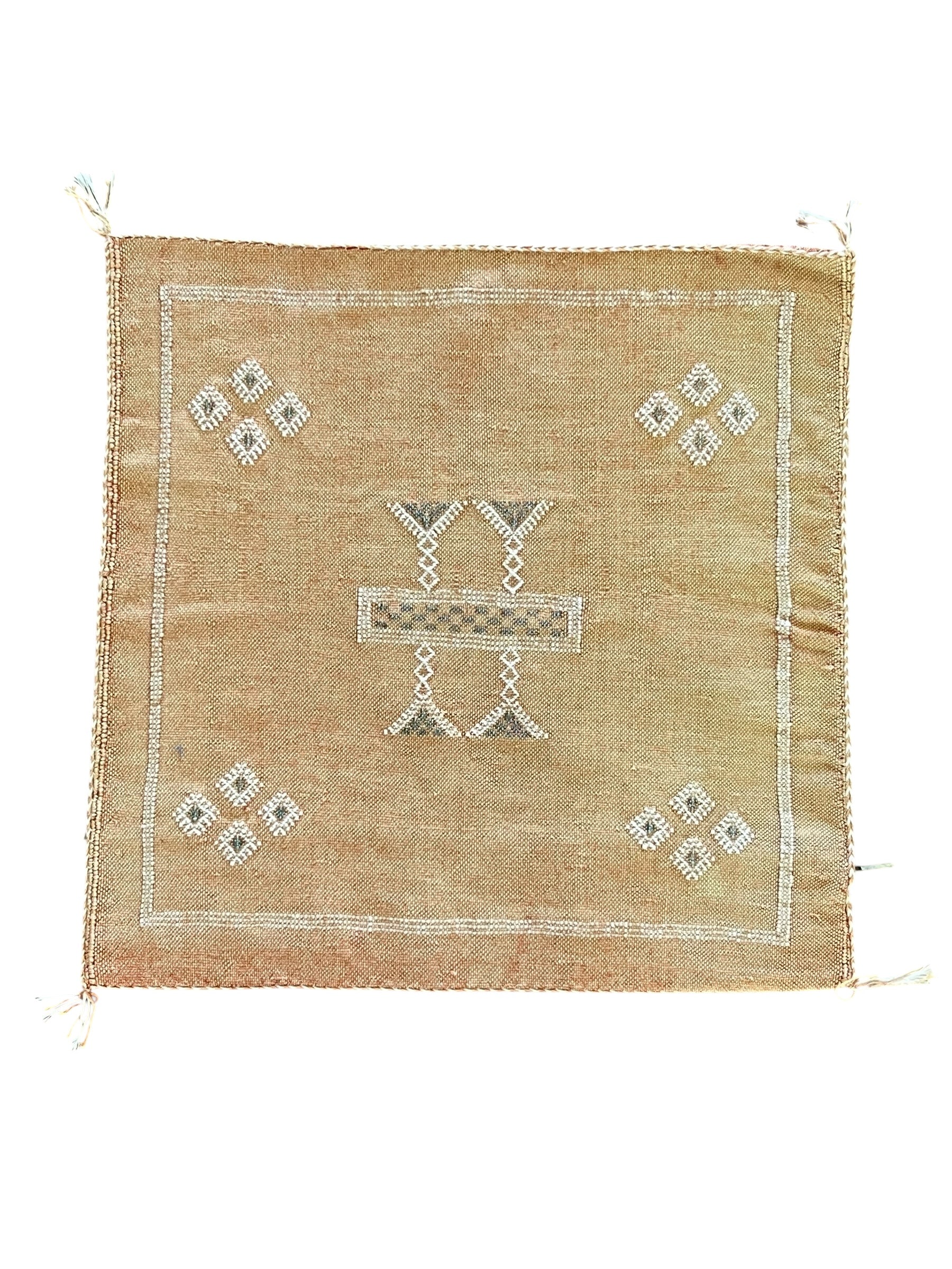 Moroccan Cactus Silk 50x50cm | Caramel Clay
