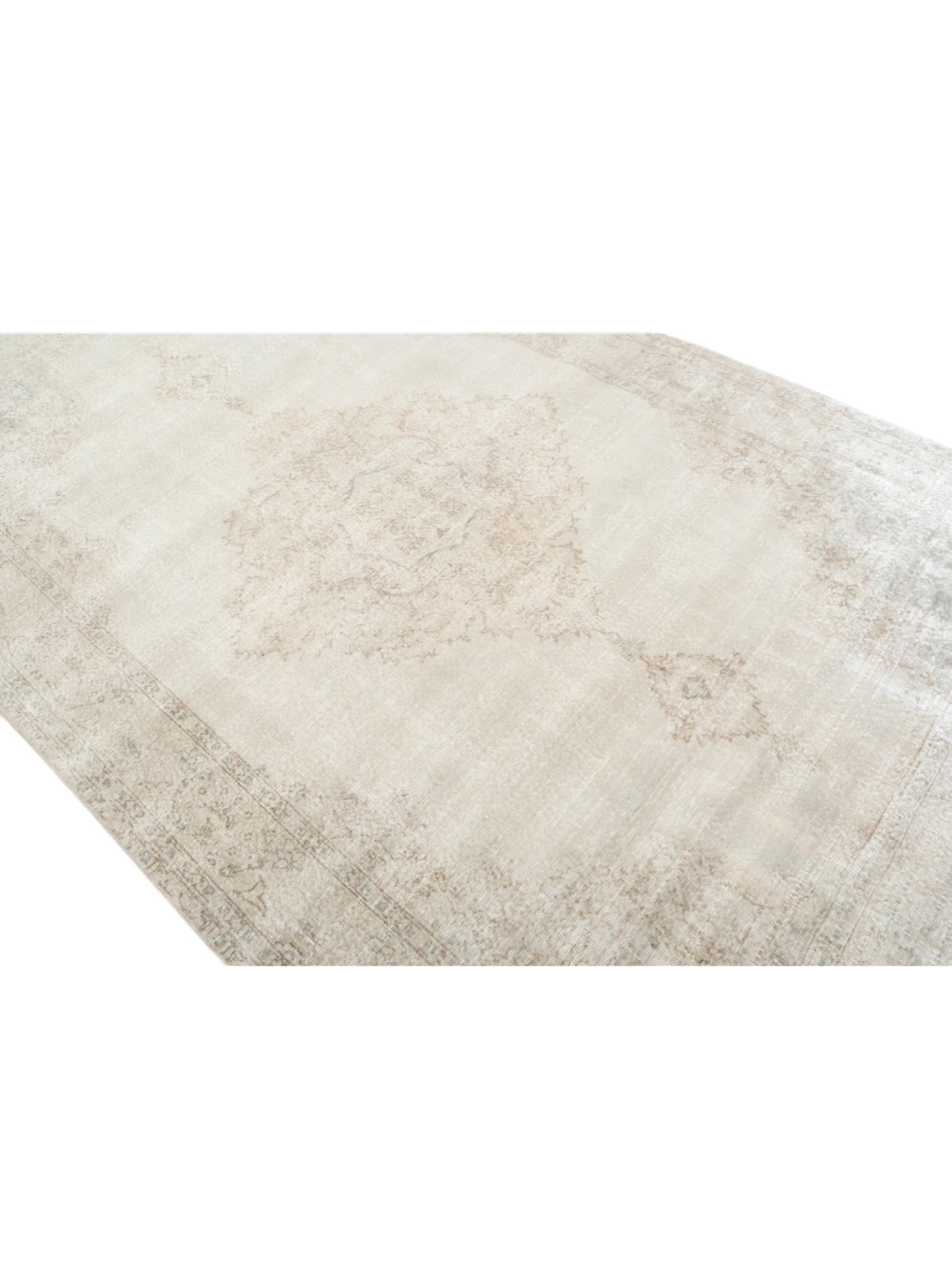 Rare Vintage Turkish Rug - Vanilla Sand Oushak (317cm x 195cm)