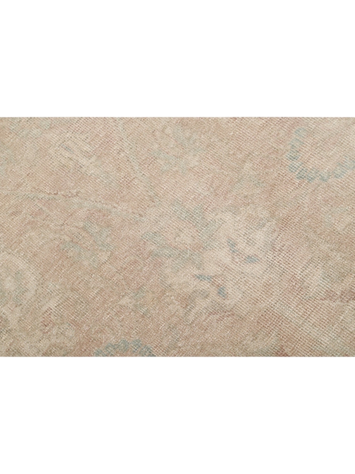Oversized Neutral Vintage Turkish Rug - Jardin Blush Oushak (384cm x 303cm)