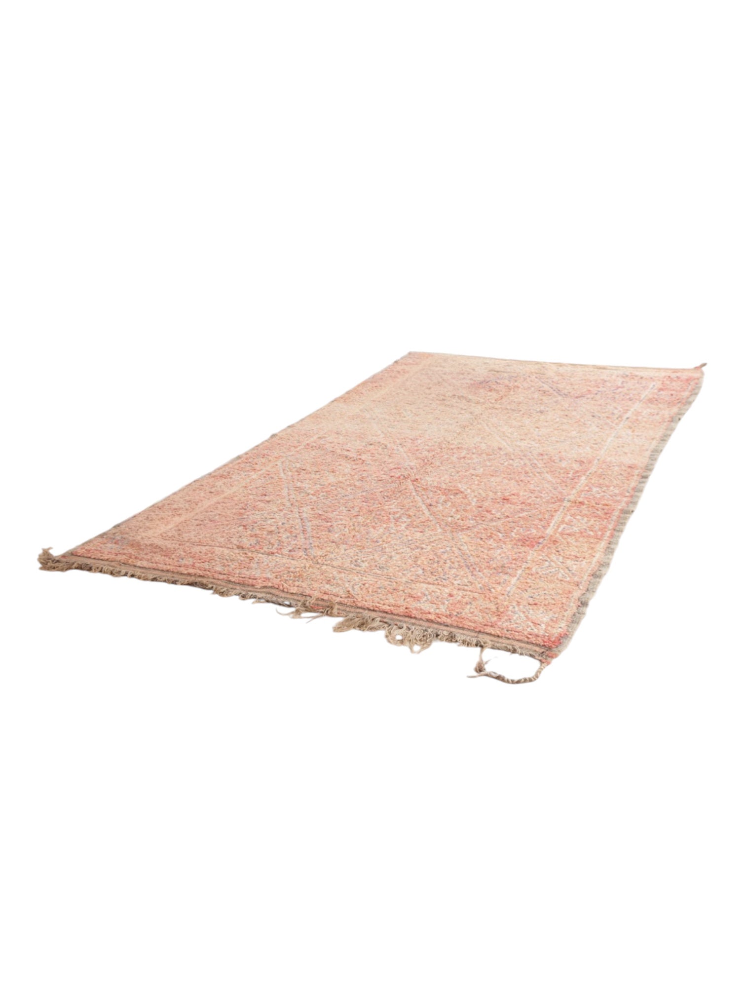 Vintage Moroccan Rug | 325cm x 185cm - Peach