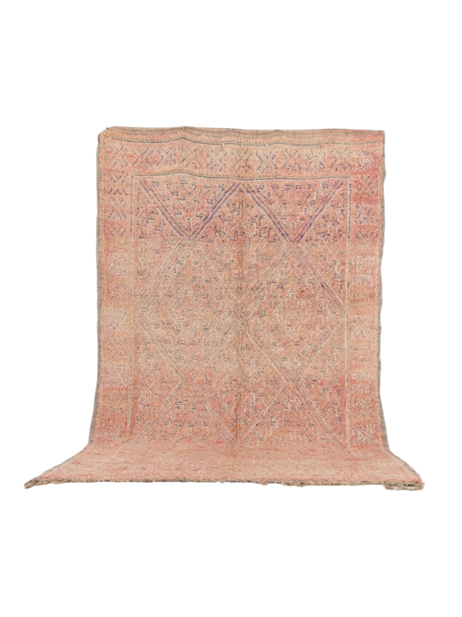 Vintage Moroccan Rug | 325cm x 185cm - Peach