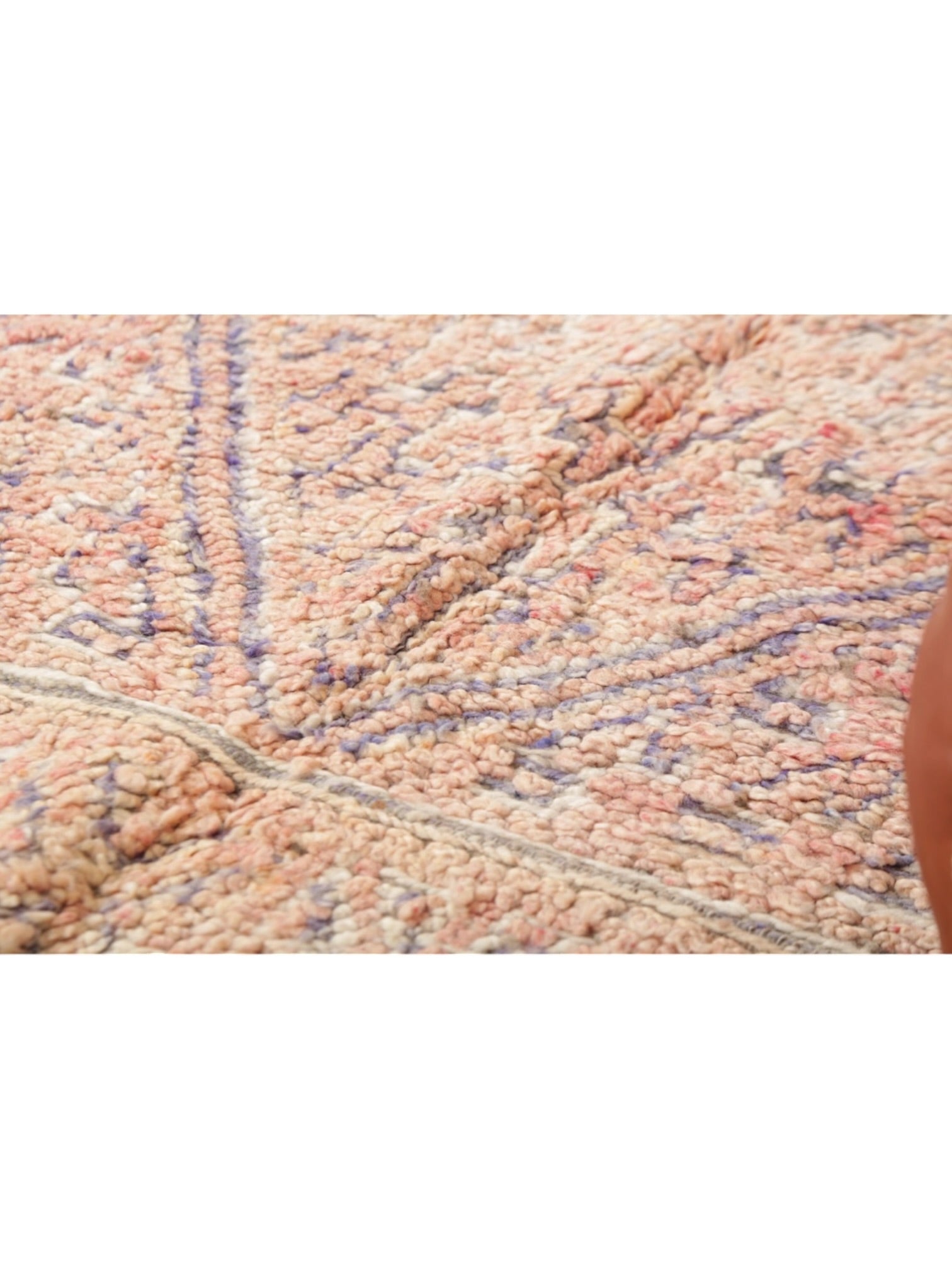 Vintage Moroccan Rug | 325cm x 185cm - Pink Beni Mguild