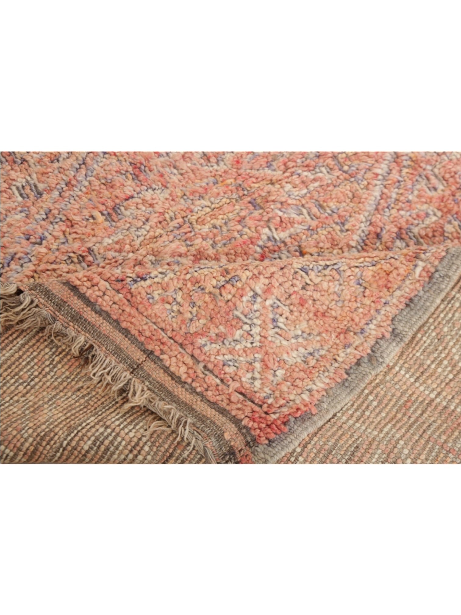 Vintage Moroccan Rug | 325cm x 185cm - Pink Beni Mguild