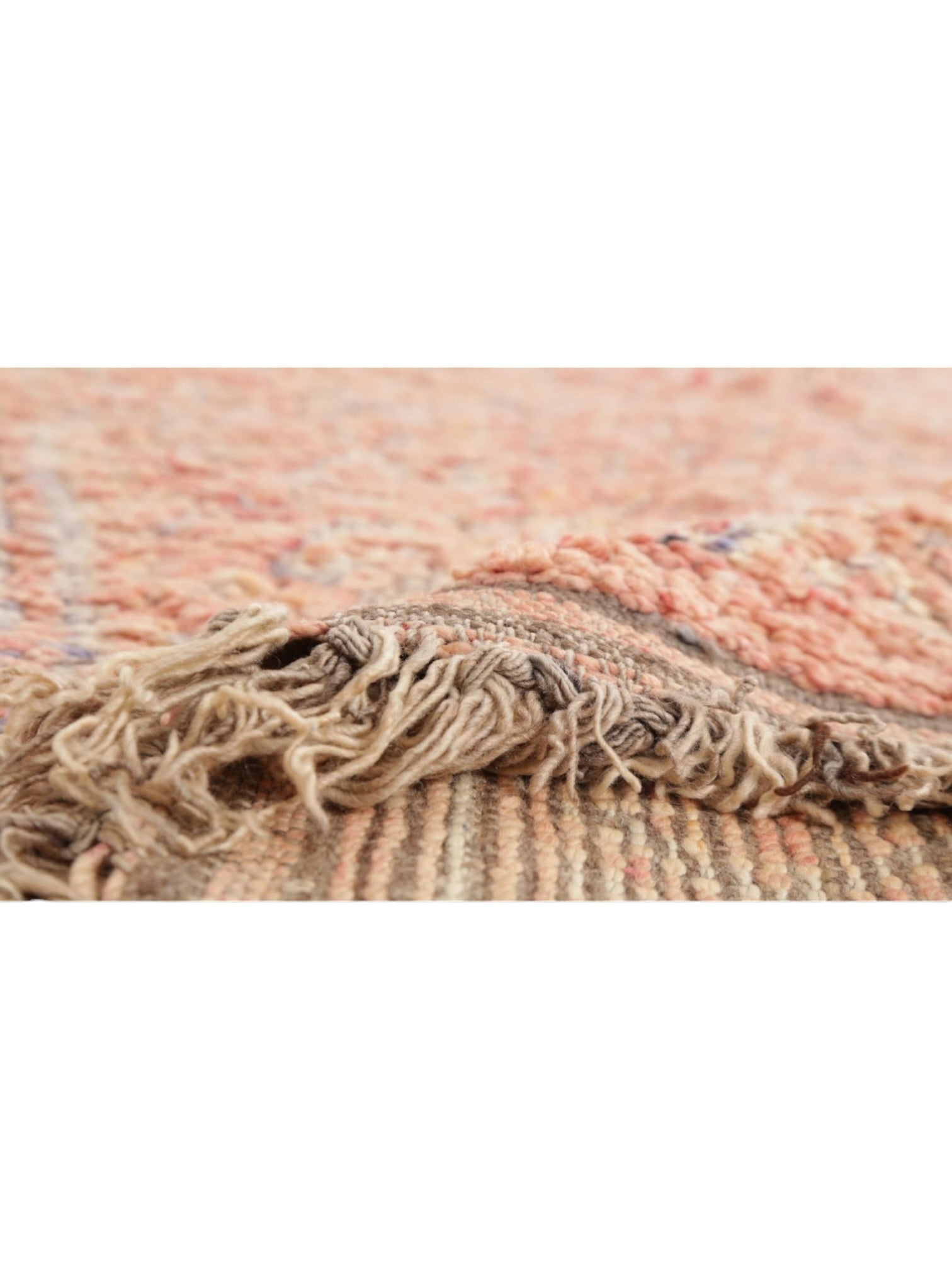 Vintage Moroccan Rug | 325cm x 185cm - Pink Beni Mguild