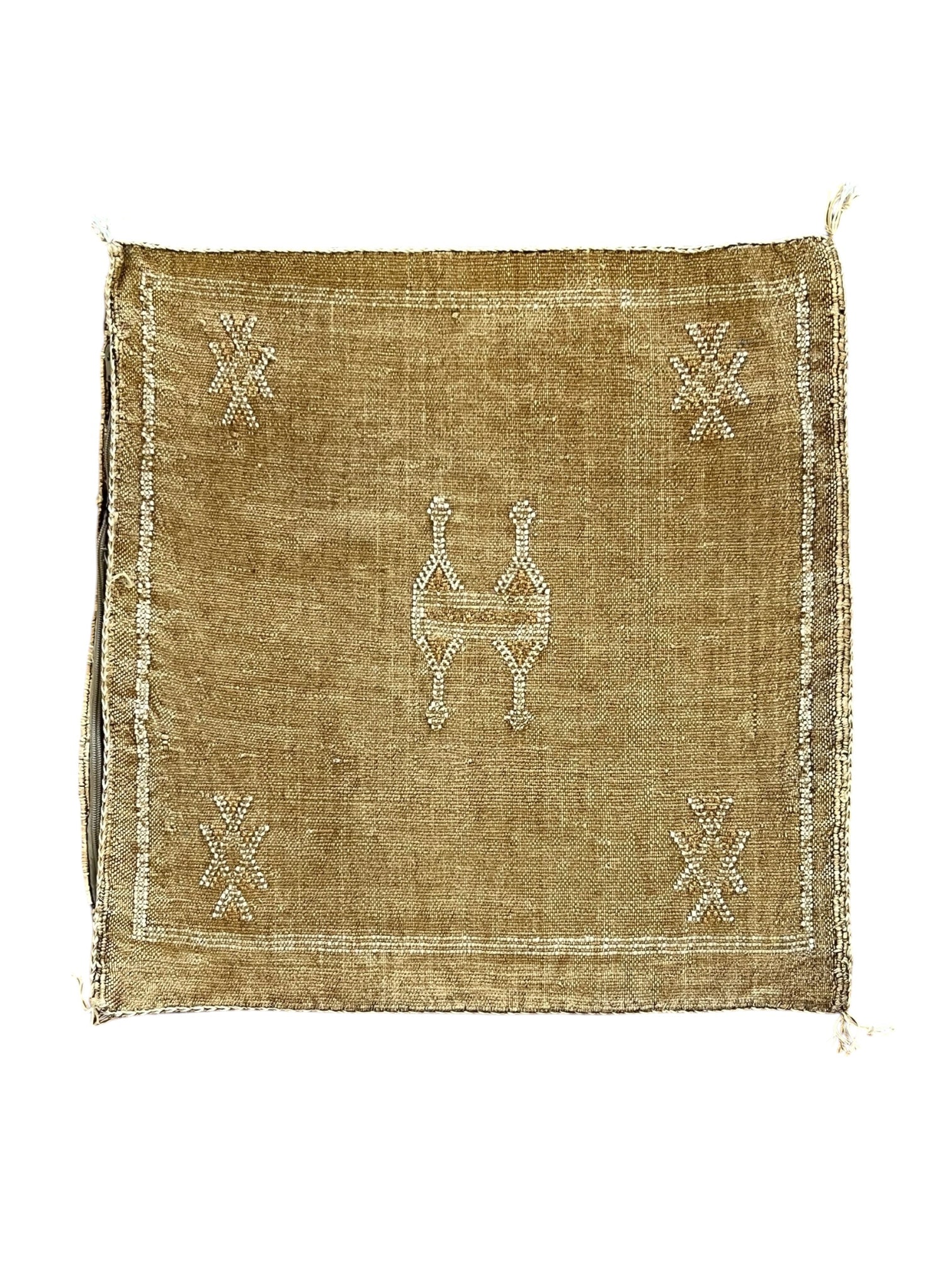 Moroccan Cactus Silk 50x50cm | Golden Tan