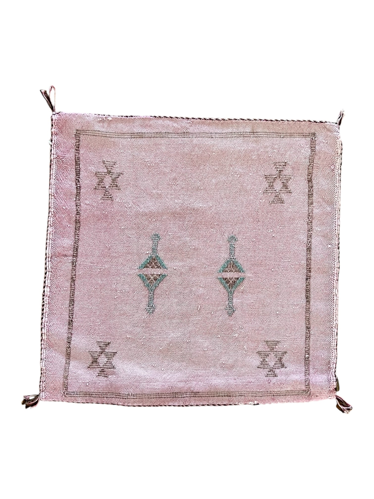 Moroccan Cactus Silk 50x50cm | Petal Pink