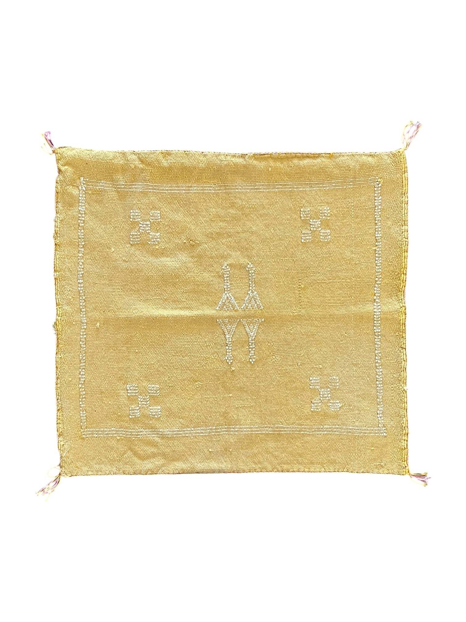 Moroccan Cactus Silk 50x50cm | Golden Saffron