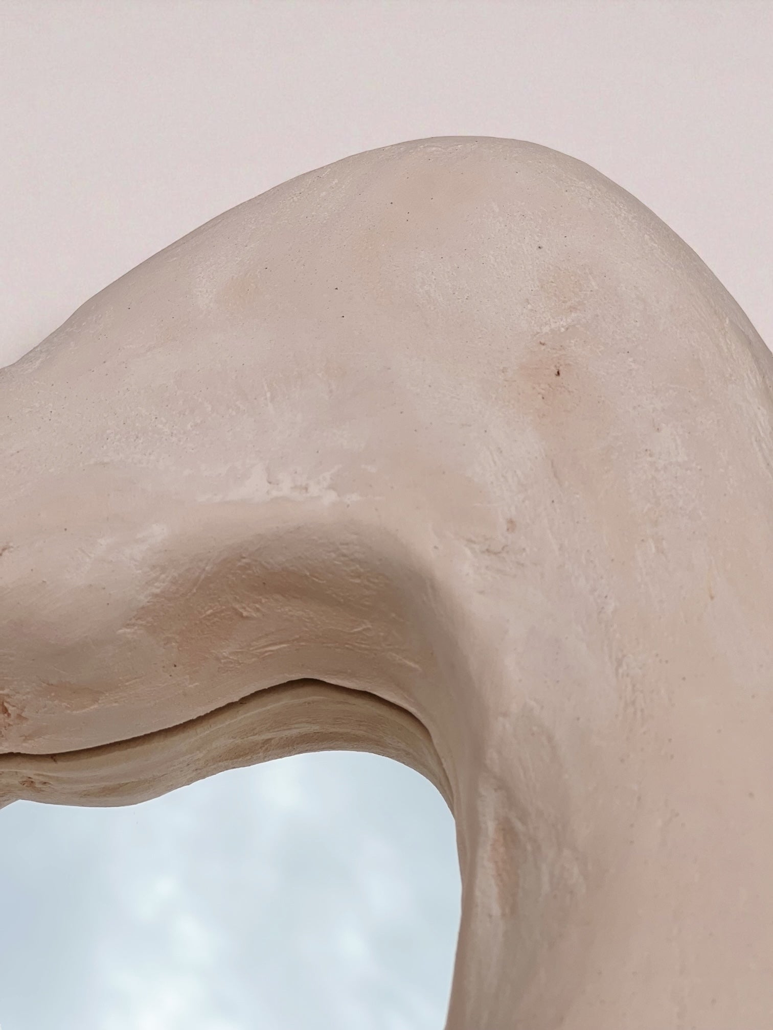 The J’adore Mirror - Organic Heart Shaped Plaster Mirror