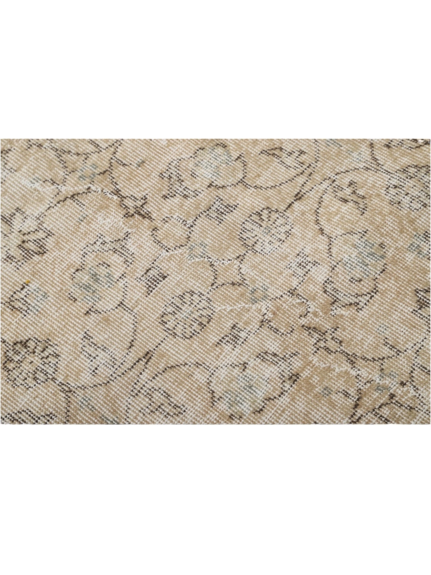 Vintage Turkish Rug - Floral Oushak (198cm x 93cm)