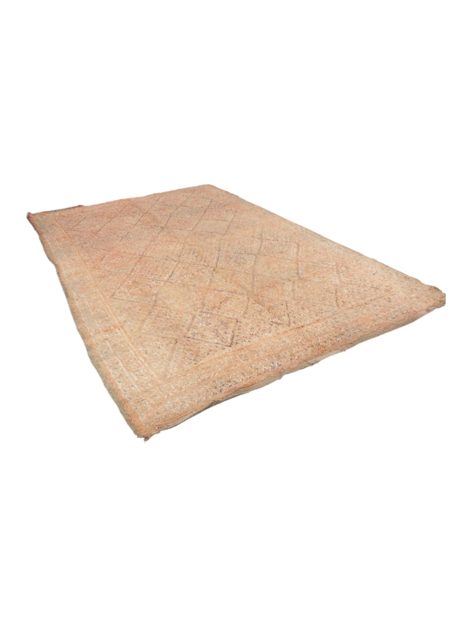 Vintage Moroccan Rug | 296cm x 197cm - Peach Beni Mguild