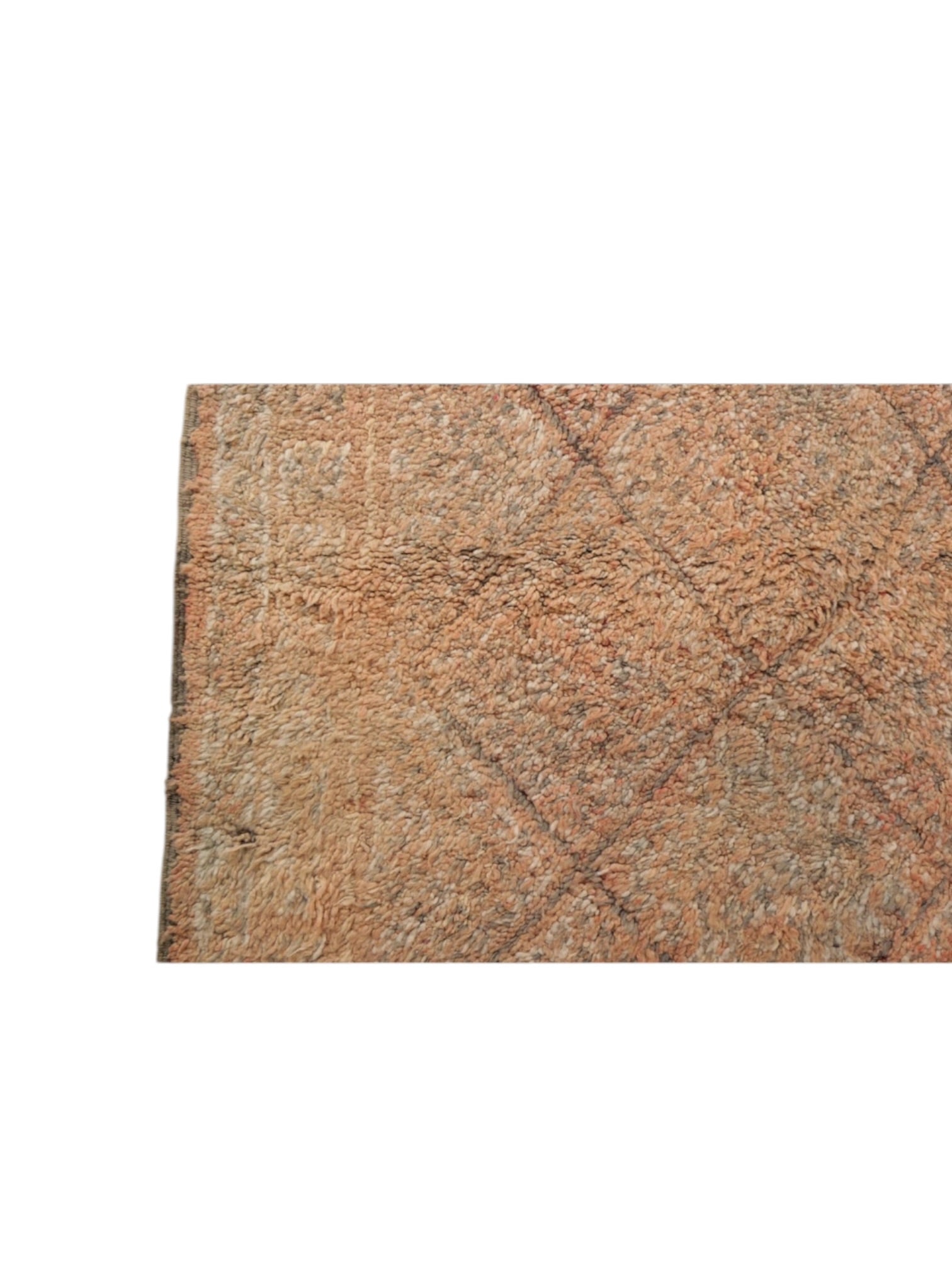 Vintage Moroccan Rug | 296cm x 197cm - Peach Beni Mguild