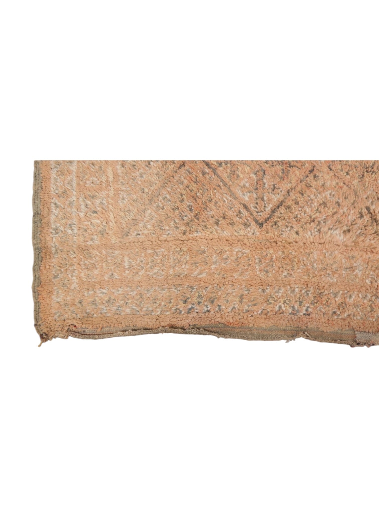 Vintage Moroccan Rug | 296cm x 197cm - Peach Beni Mguild