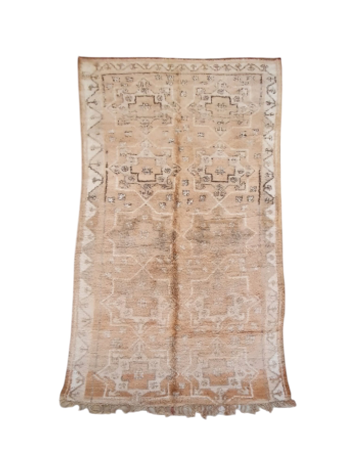 Vintage Moroccan Rug | 330cm x 172cm - Almond Boujaad