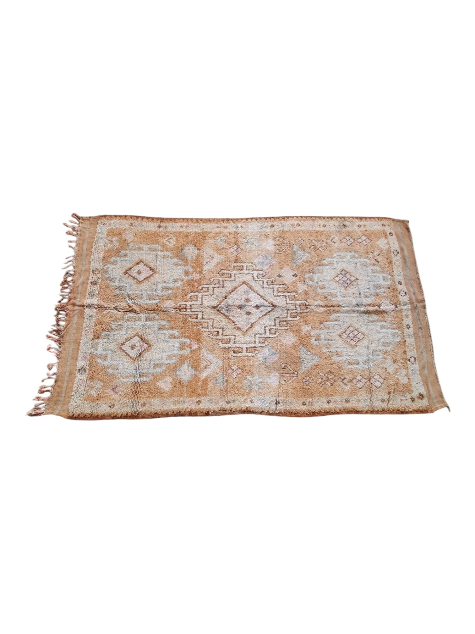 Vintage Moroccan Rug | 288cm x 157cm - honeyed camel Boujaad