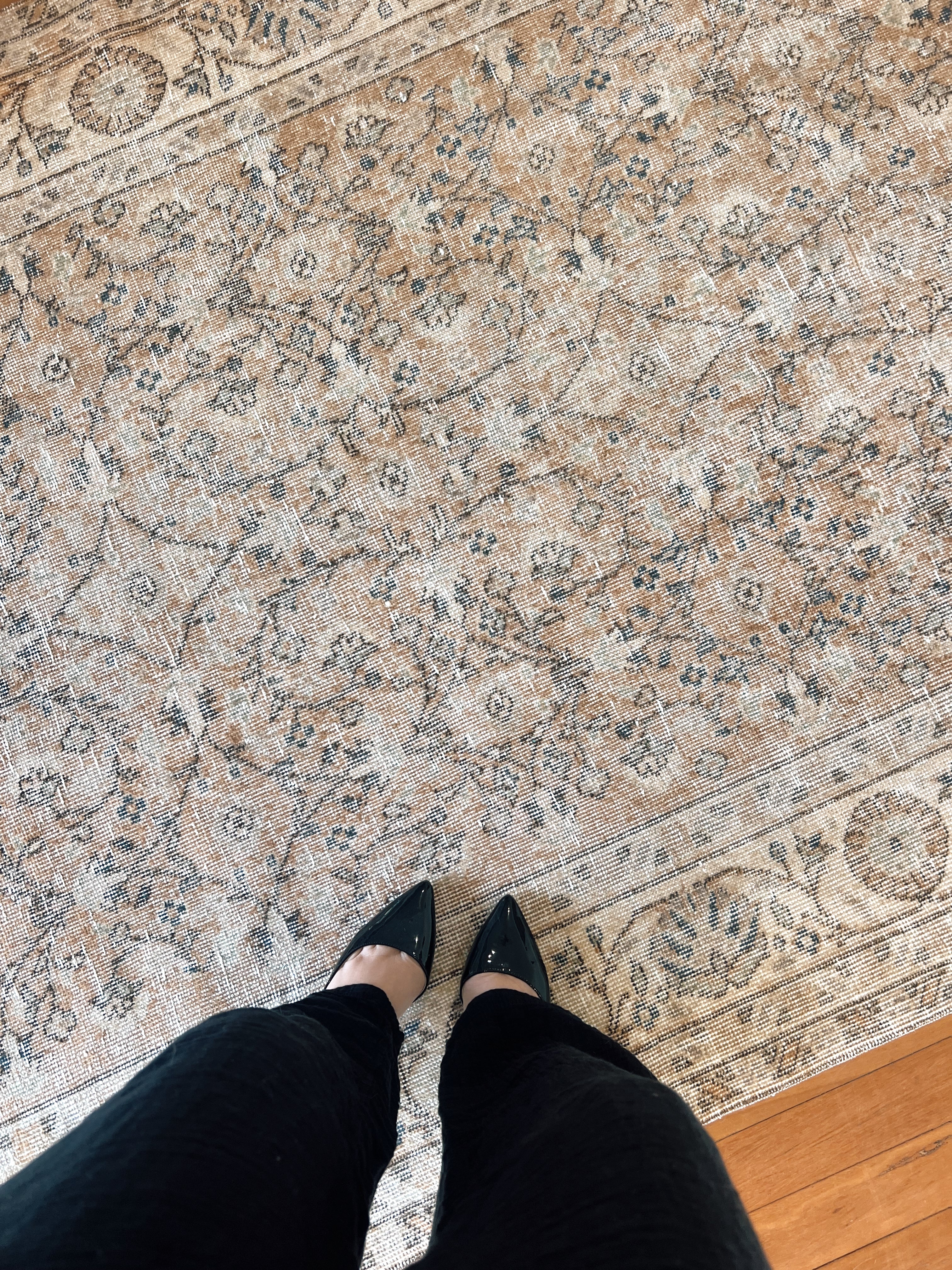 Rare Vintage Turkish Rug - Petal at Dusk Oushak (255cm x 160cm)