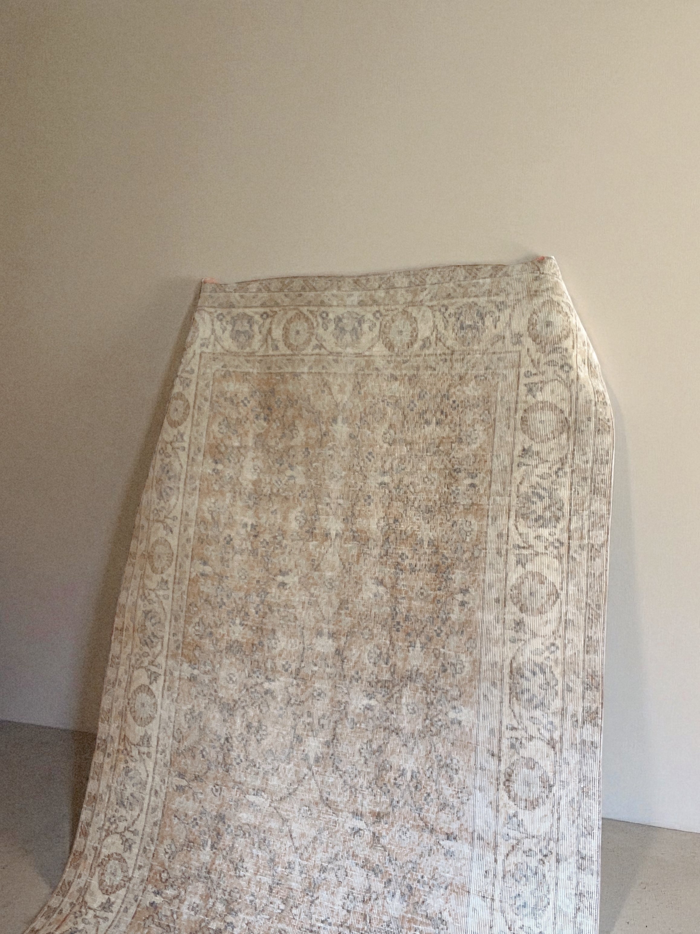 Rare Vintage Turkish Rug - Petal at Dusk Oushak (255cm x 160cm)