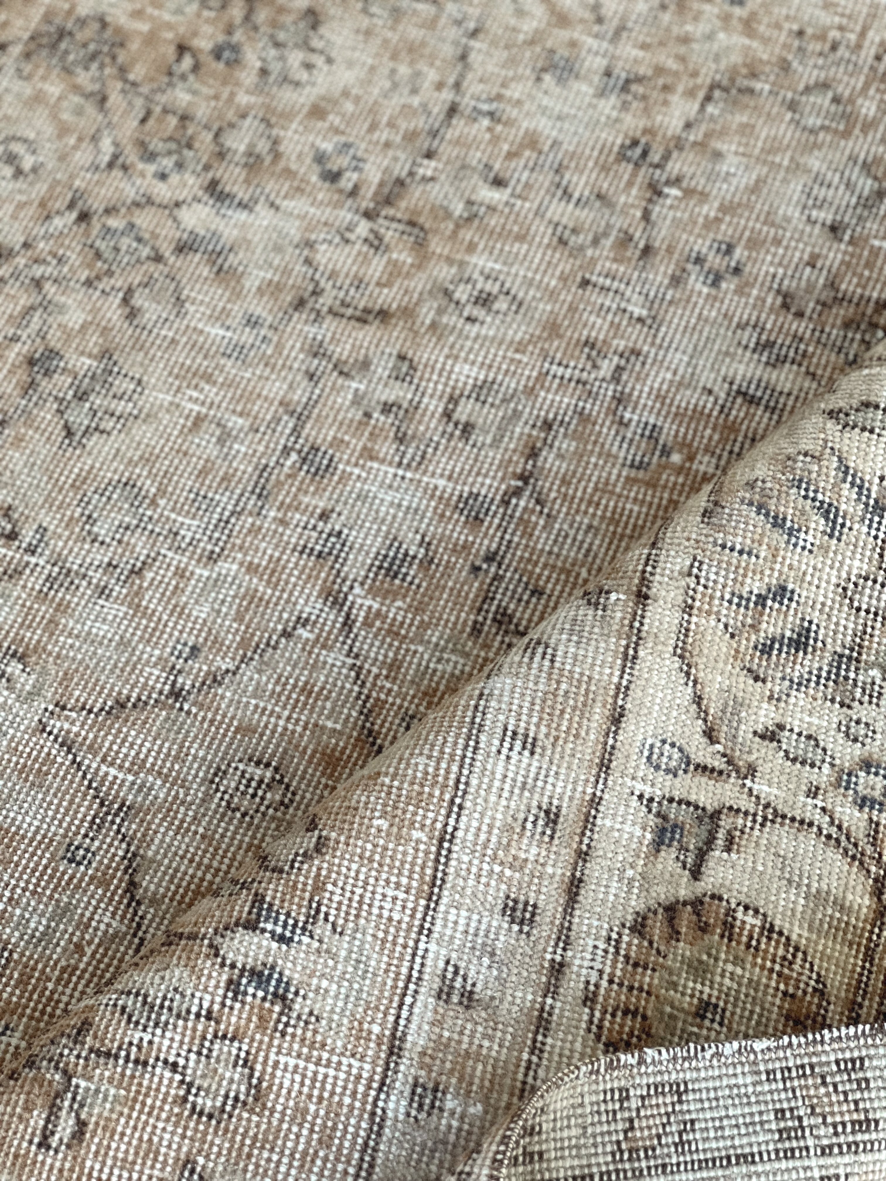 Rare Vintage Turkish Rug - Petal at Dusk Oushak (255cm x 160cm)