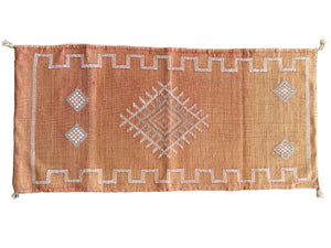 Moroccan Cactus Silk Lumbar 50x95cm  | Terracotta