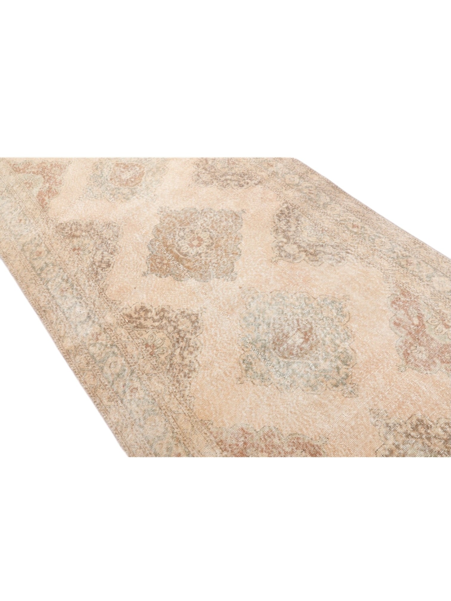 Rare Vintage Turkish Rug - Oushak Runner (374cm x 144cm)