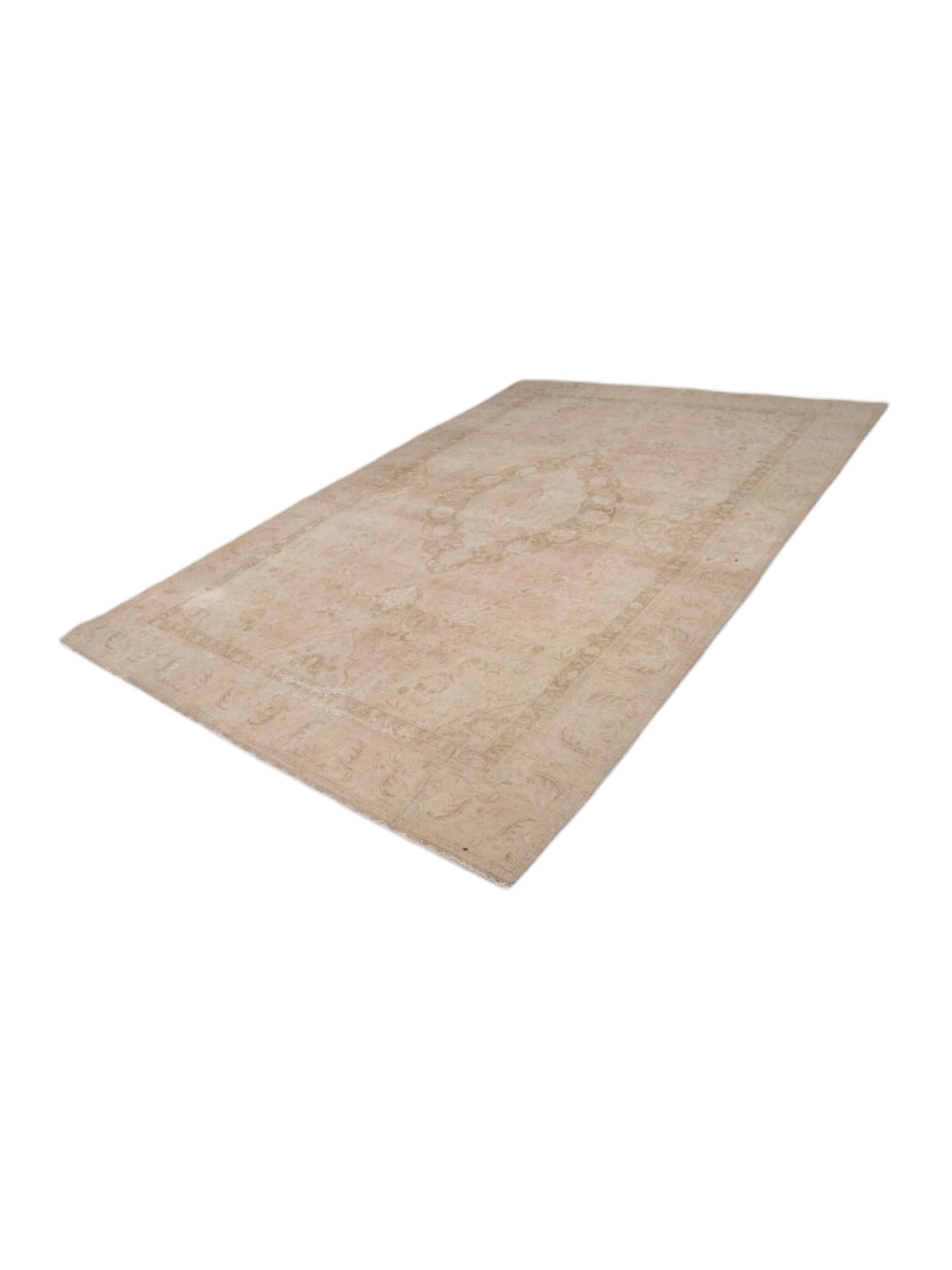 Rare Vintage Turkish Rug - Rose Dust Oushak  (317cm x 213cm)