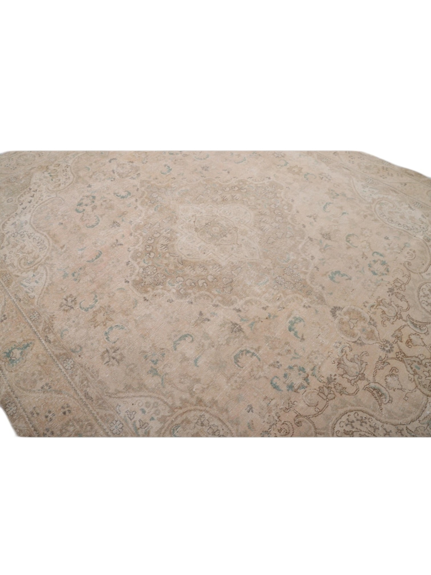 Rare Vintage Turkish Rug - Dune Fleur Oushak (374 cm x 280 cm)