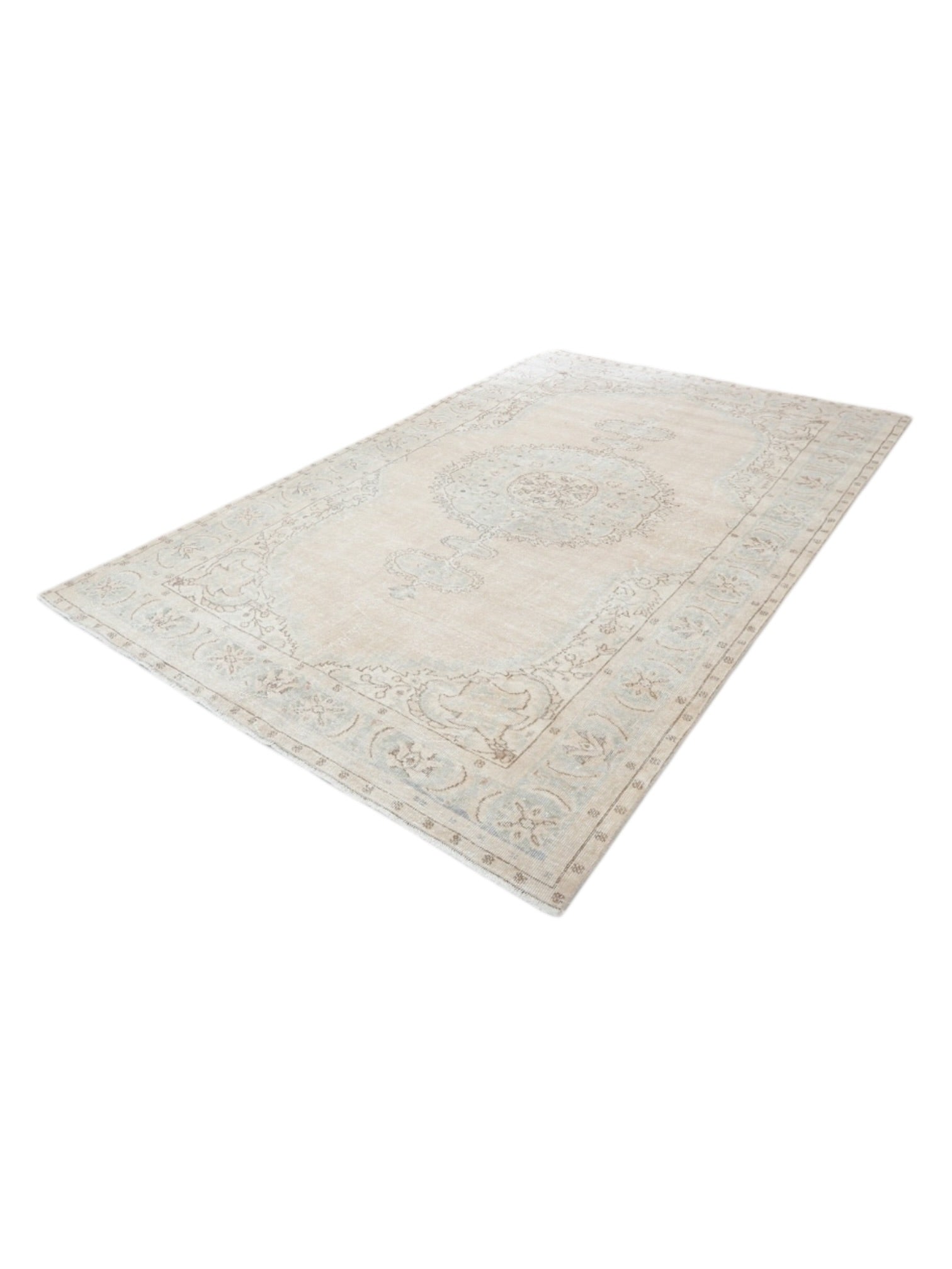 Rare Vintage Turkish Rug - Vanilla Sand Oushak (310cm x 203cm)