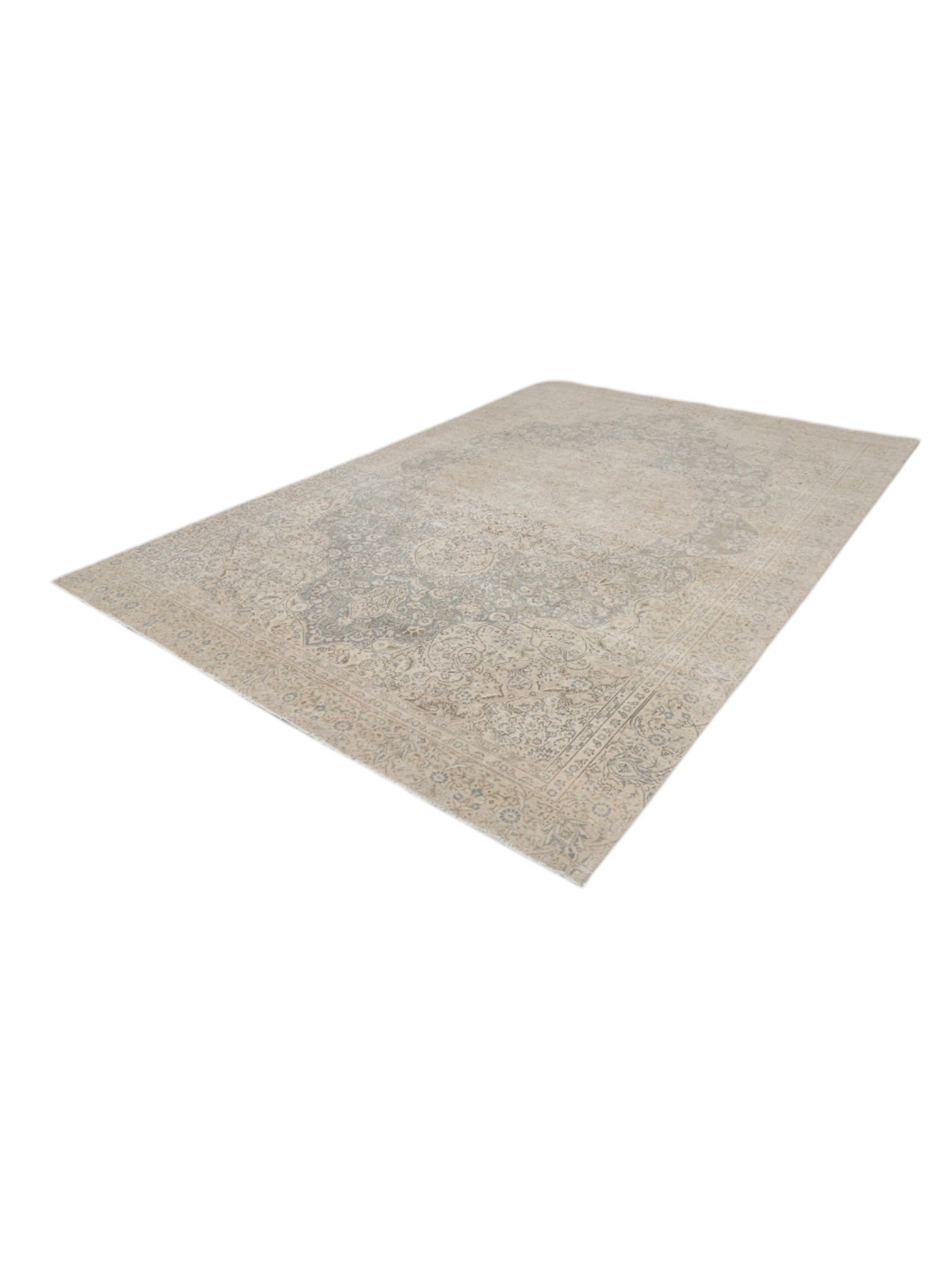 Vintage Turkish Rug - Enchanted Bloom Oushak (352 cm x 237 cm)
