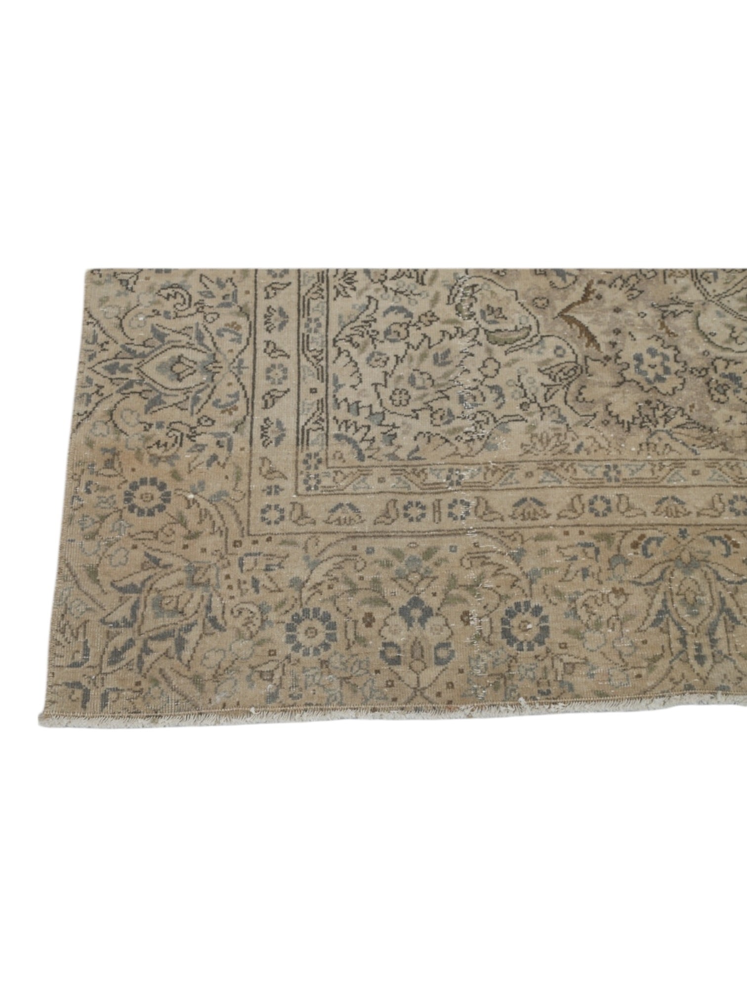 Vintage Turkish Rug - Enchanted Bloom Oushak (352 cm x 237 cm)