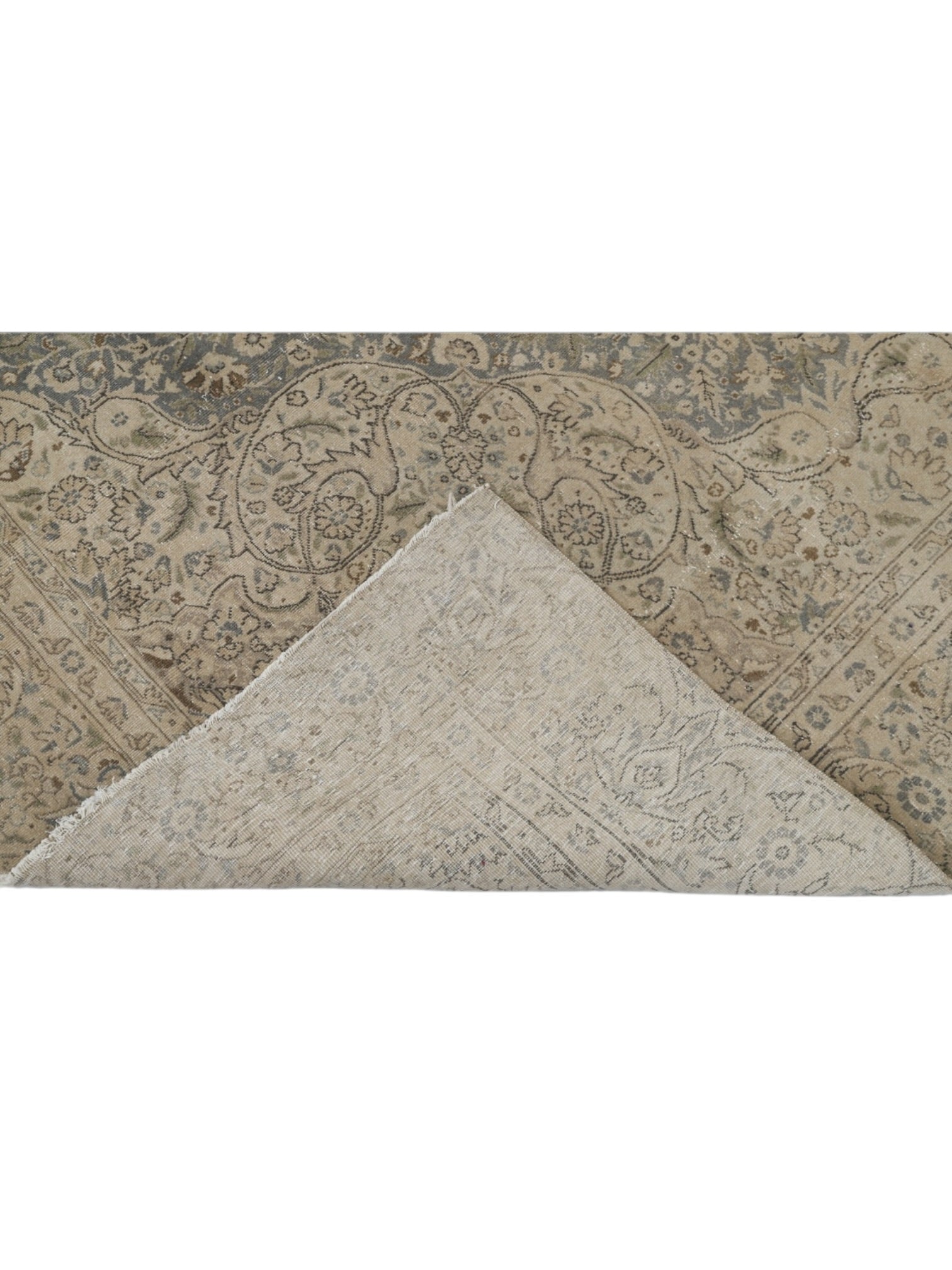 Vintage Turkish Rug - Enchanted Bloom Oushak (352 cm x 237 cm)