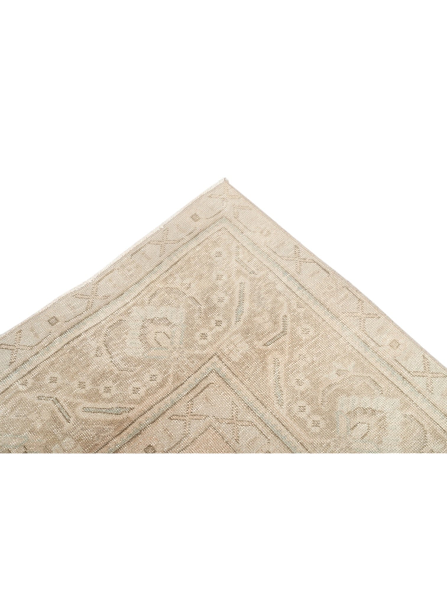 Oversized Neutral Vintage Turkish Rug - Twilight Bloom Oushak (387cm x 308cm)