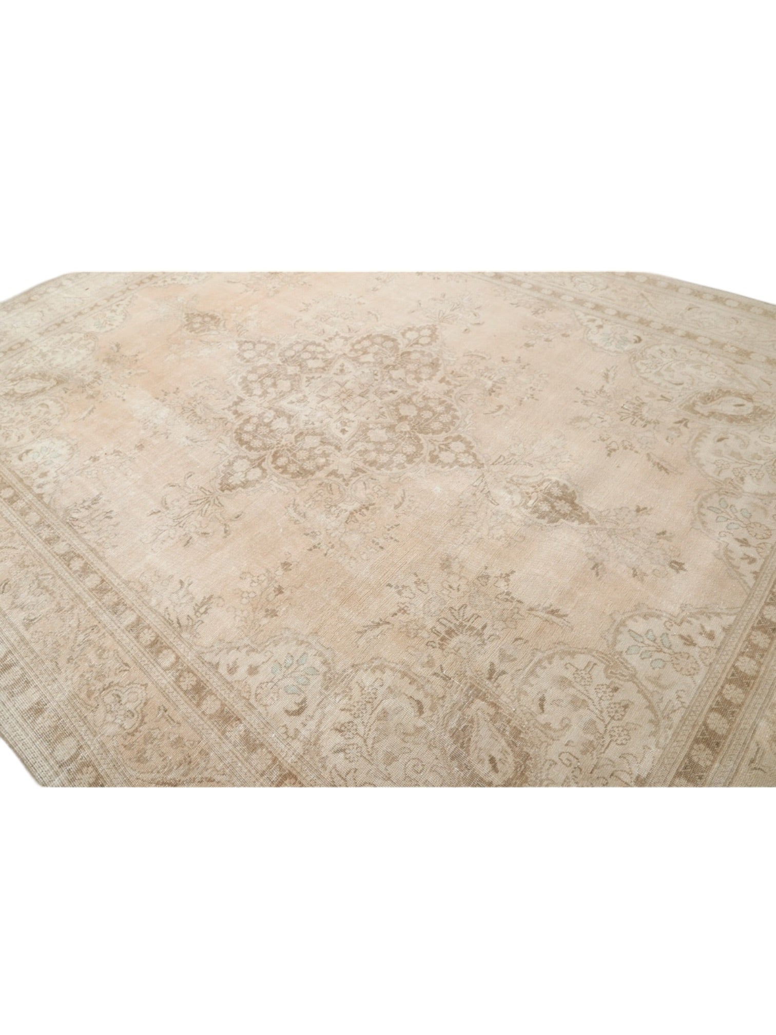 Rare Vintage Turkish Rug - Moon Garden Oushak (381cm x 280cm)